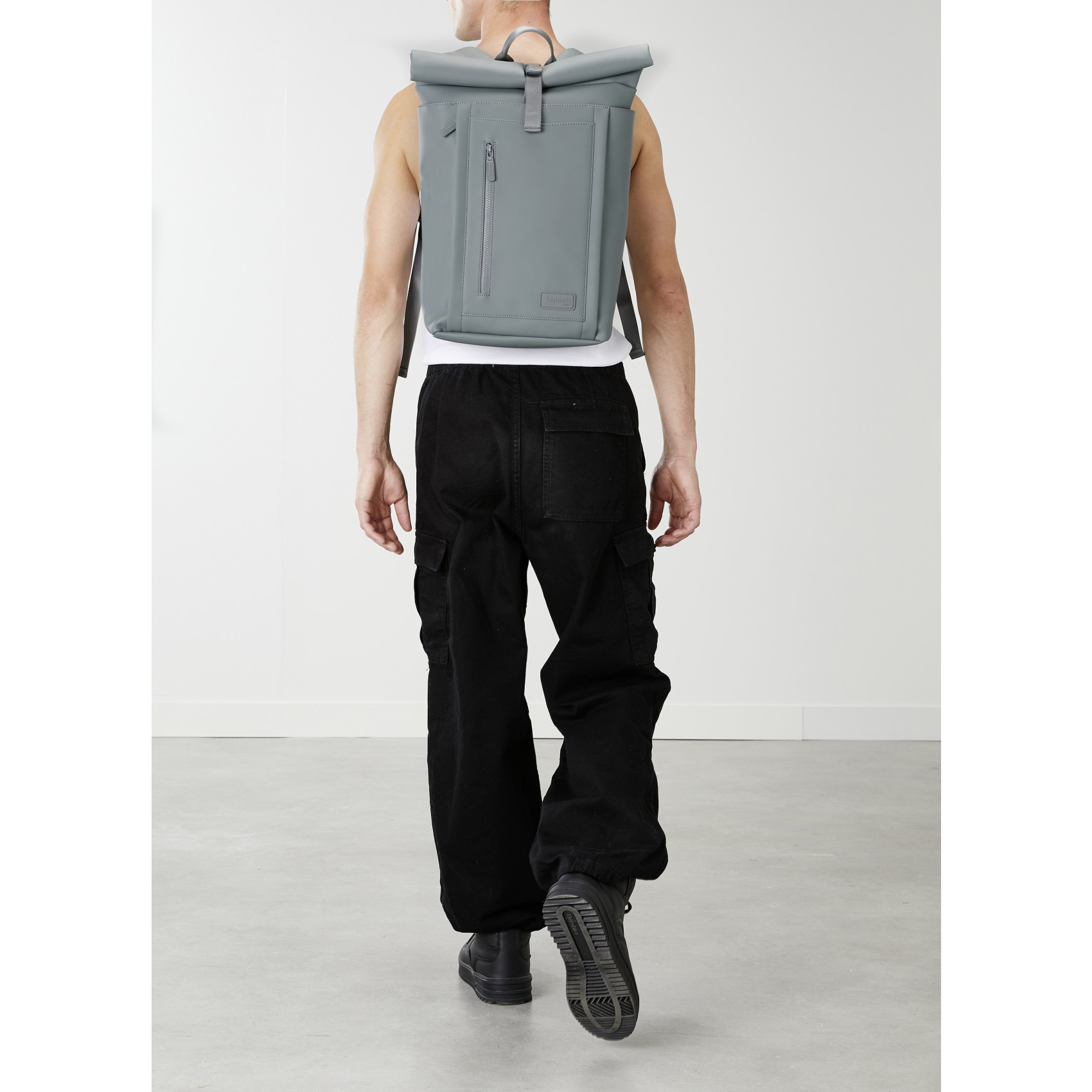 Lost in berlin sac à dos taille s rolltop LIPAULT Gris