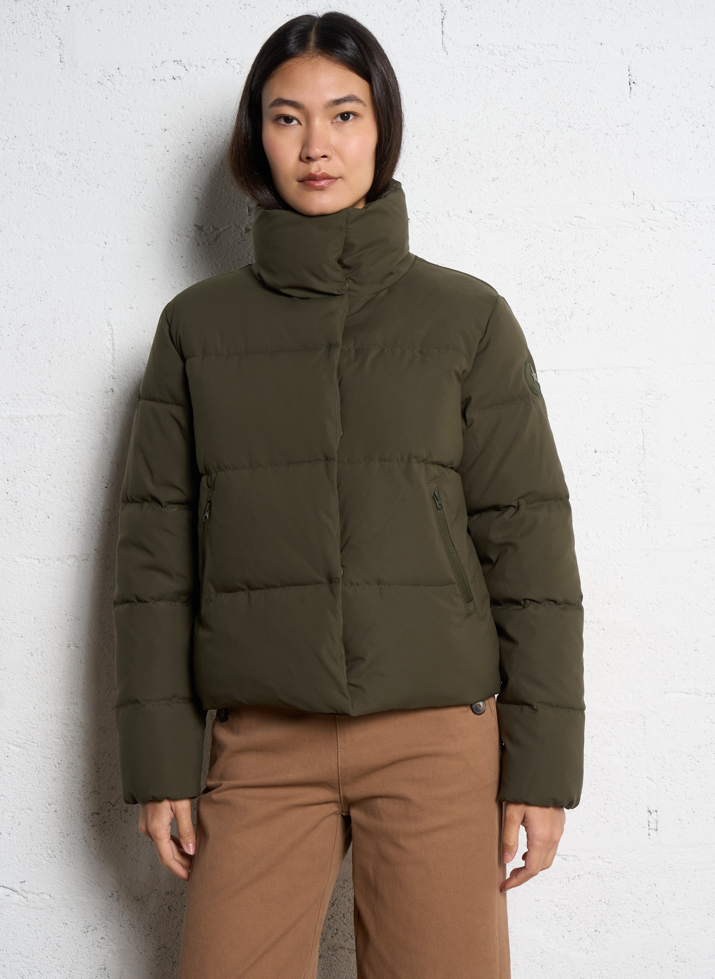 Doudoune droite col montant matelassée SUD EXPRESS Vert