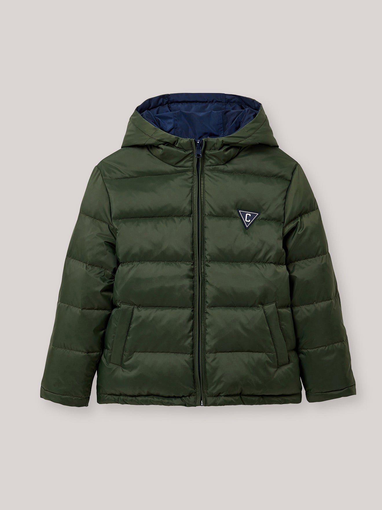 Deurope reversible padded jacket CYRILLUS Green