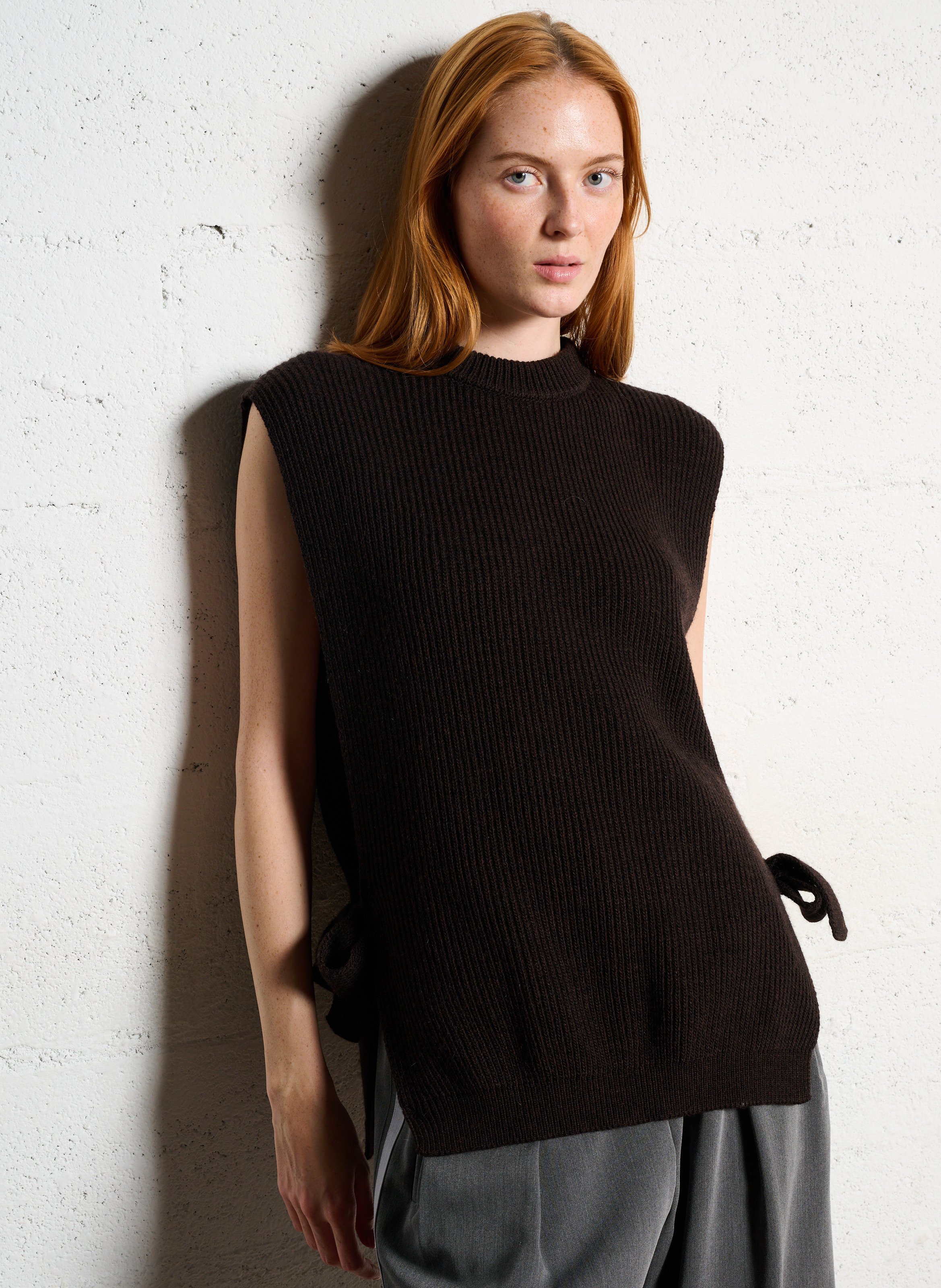 Pull droit col rond en maille IMPERIAL