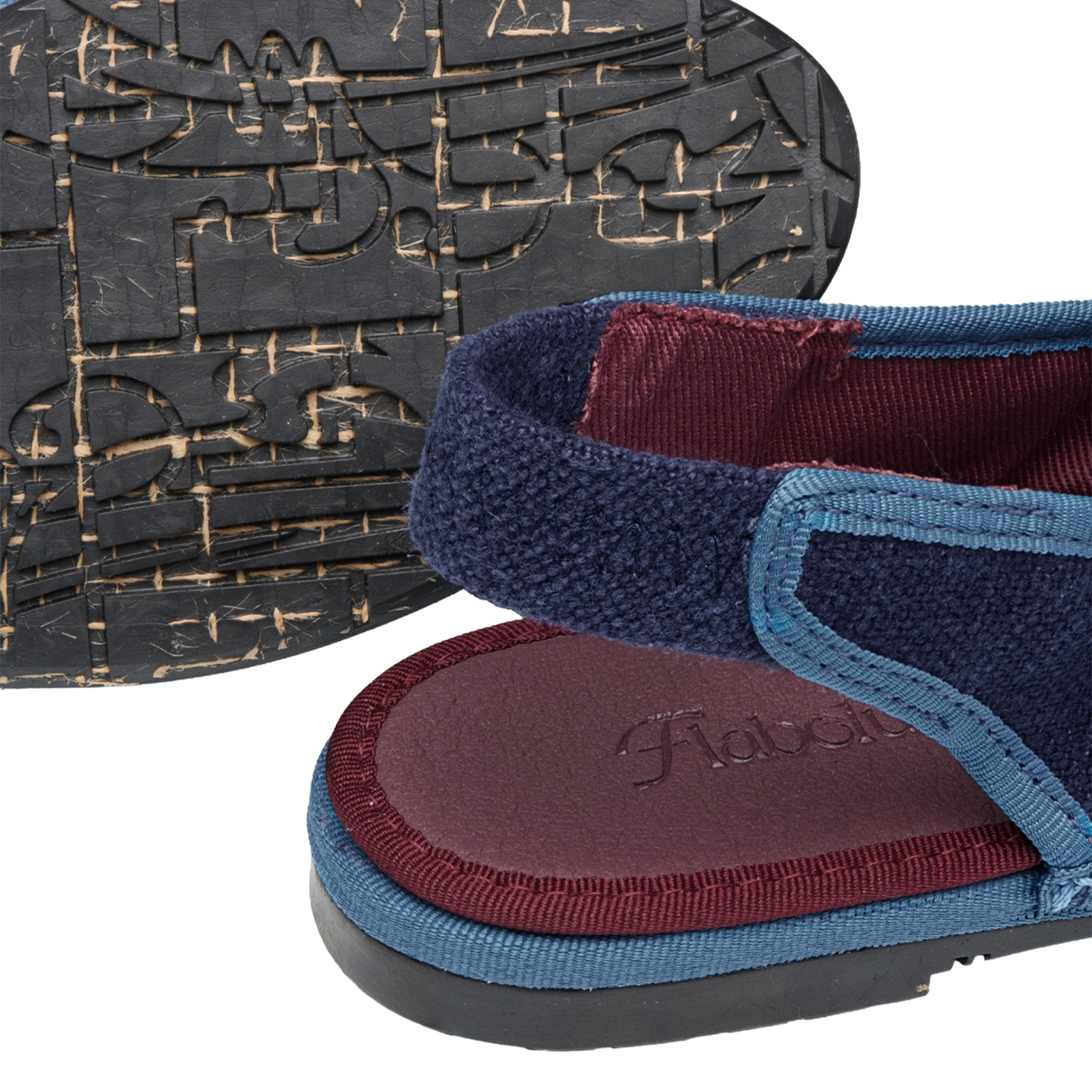 Cotton ballerina flats FLABELUS Blue