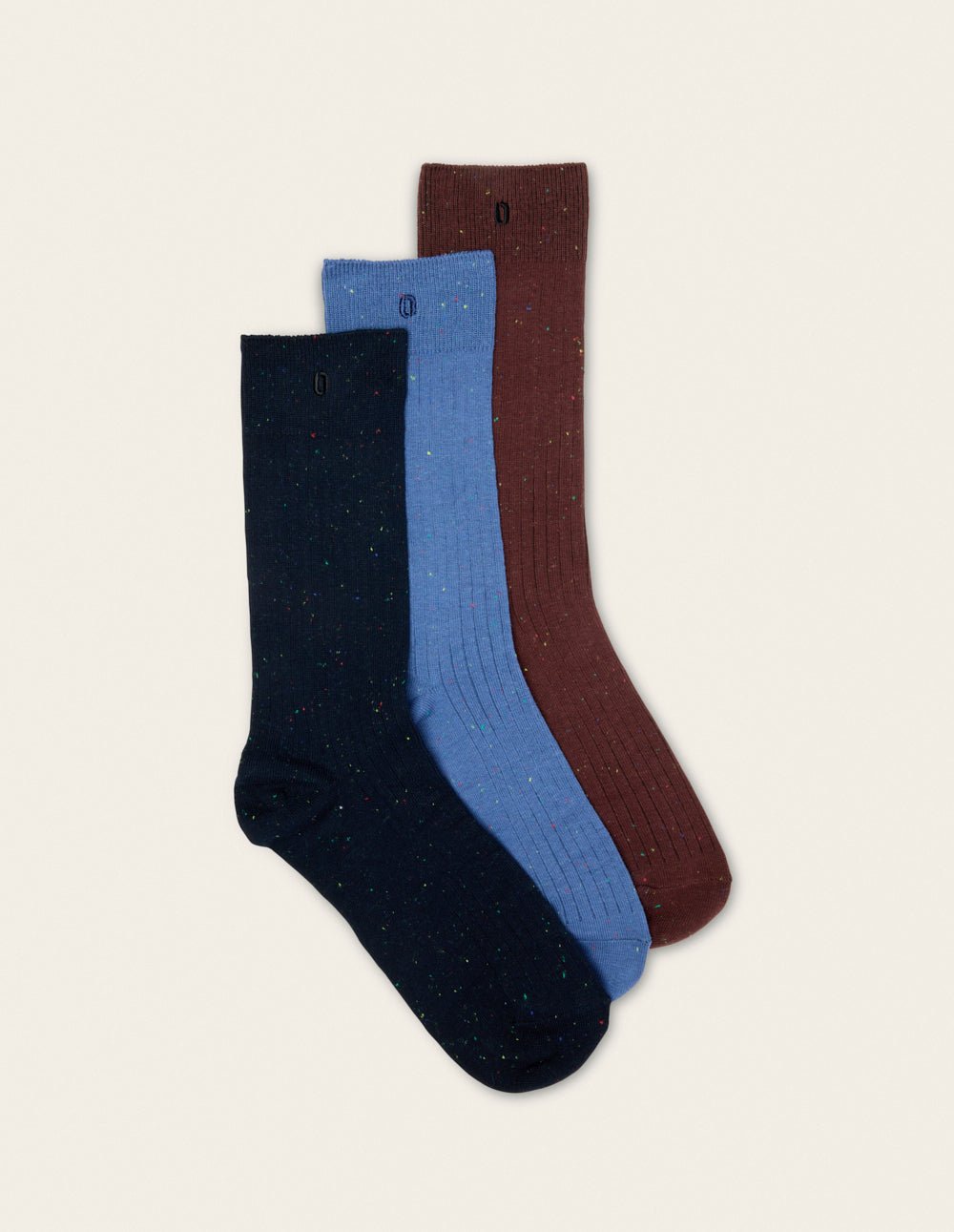 Pack of 3 pairs of socks ODAJE EX. M.MOUSTACHE Red