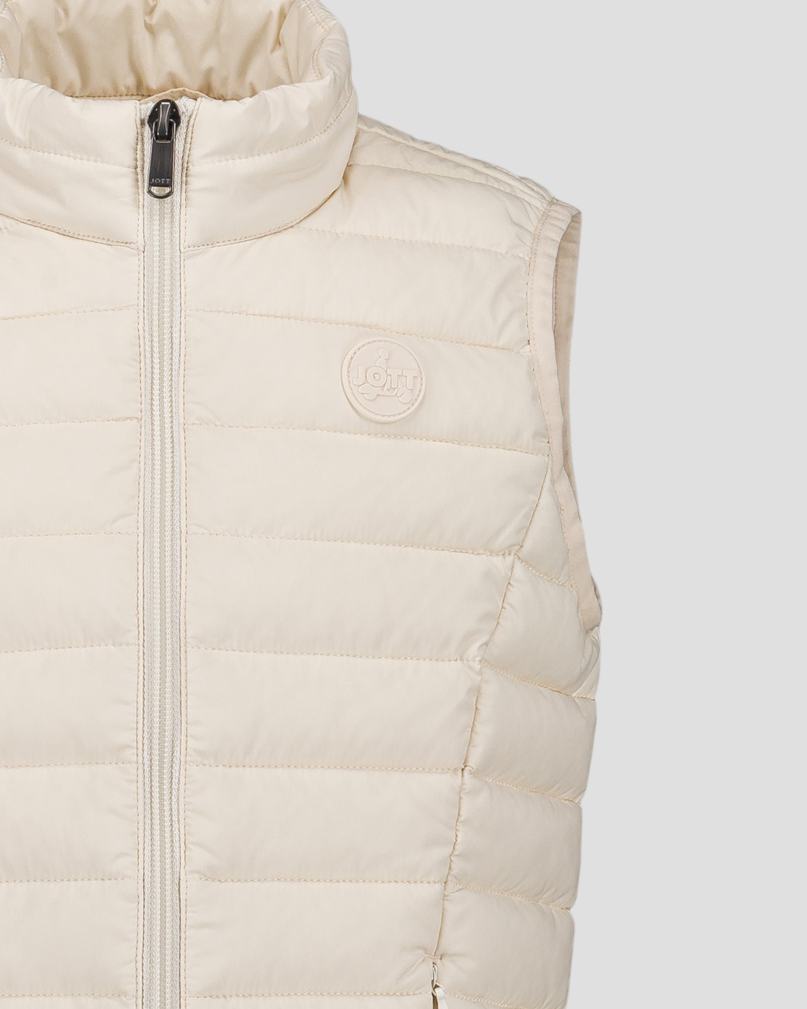 Stretch sleeveless children's down vest Soan JOTT White