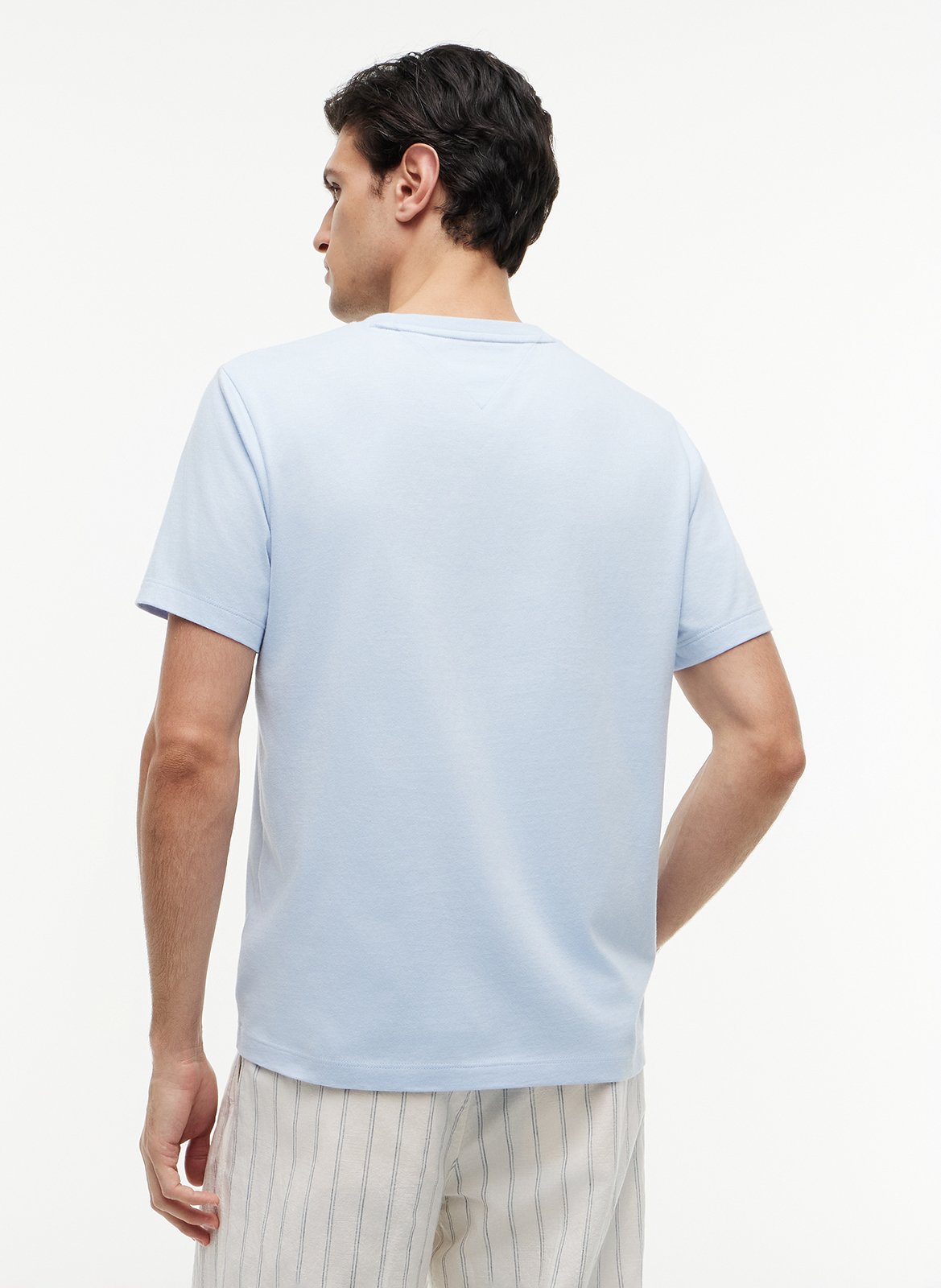 Tee-shirt à col rond en coton TOMMY HILFIGER Bleu