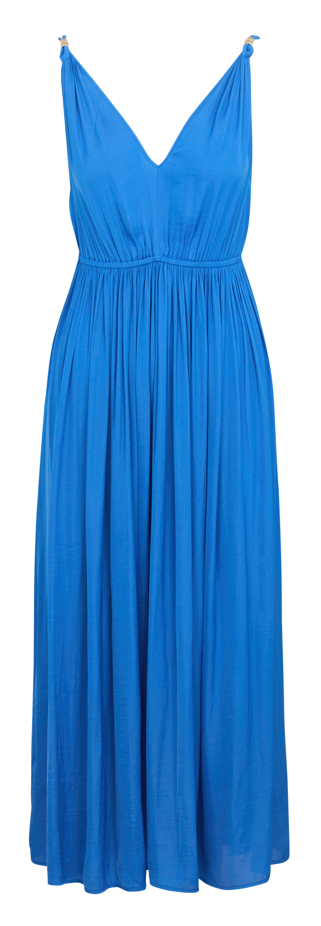 Robe longue plissée col v MAISON 123 Prune