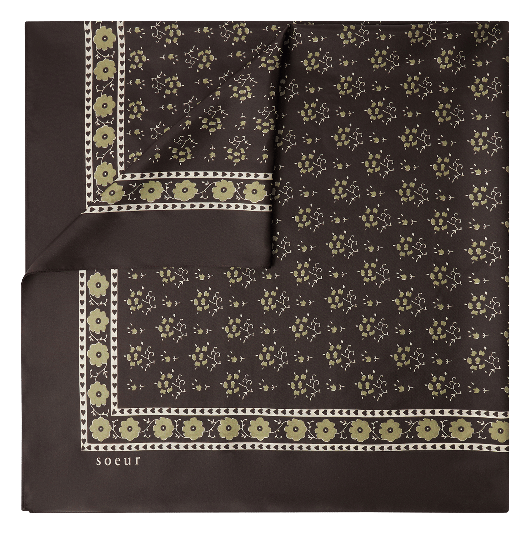 Bedruckter Seidenfoulard SOEUR