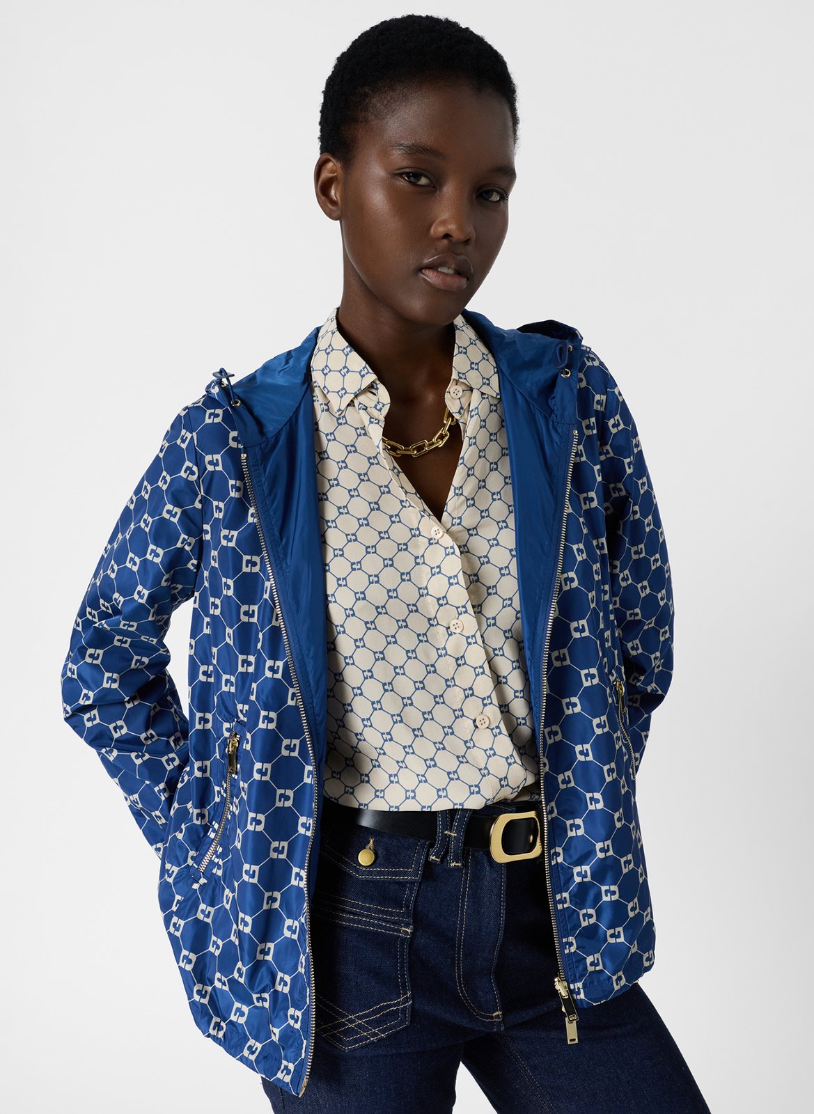 Parka mit Kapuze und Stehkragen GERARD DAREL Blau