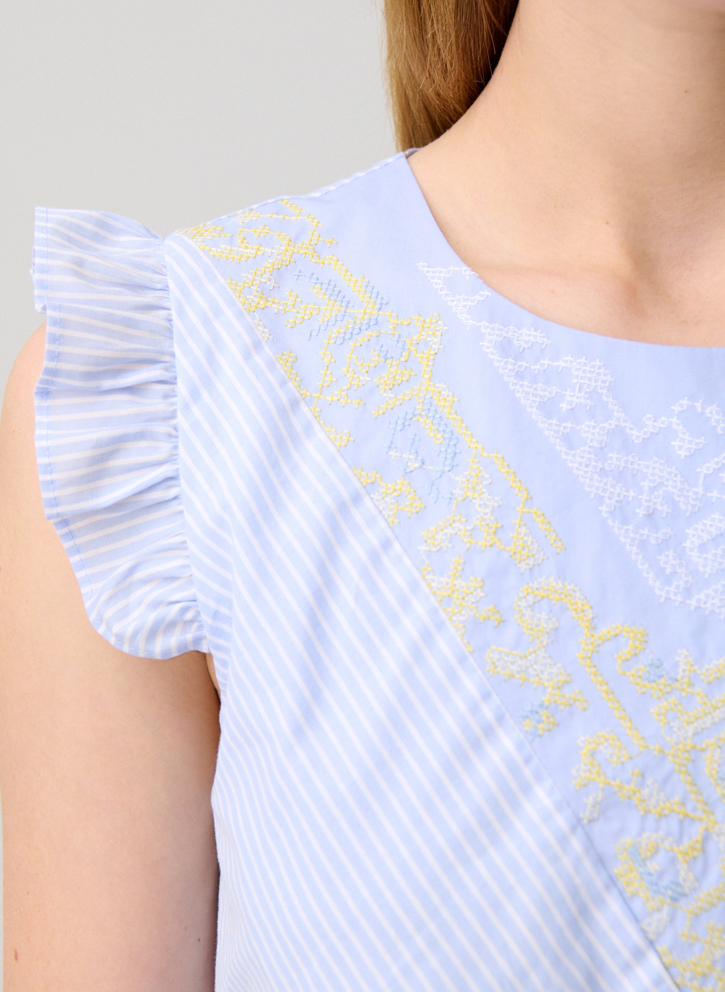 Top droit col rond rayé CLAUDIE PIERLOT Multicolore