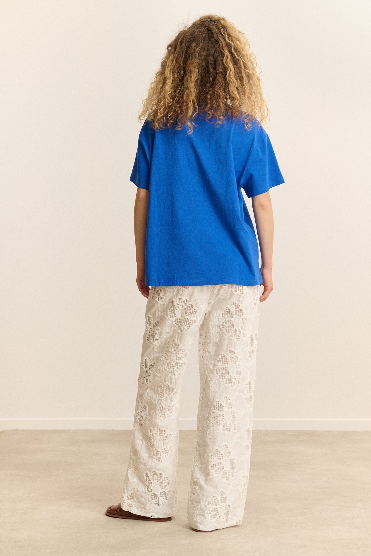 Short-sleeve printed T-shirt GARANCE PARIS Blue