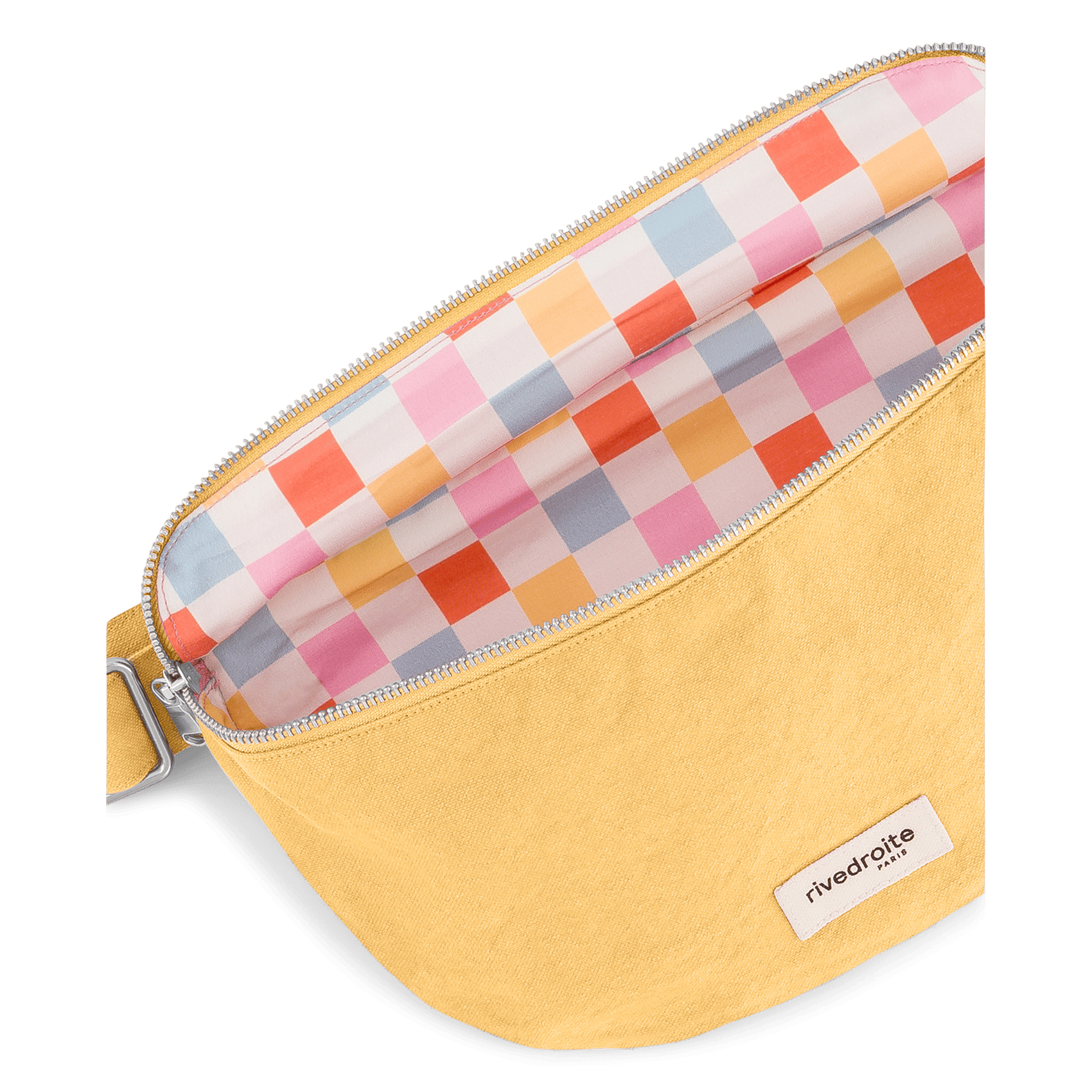 Denim waist bag Yellow