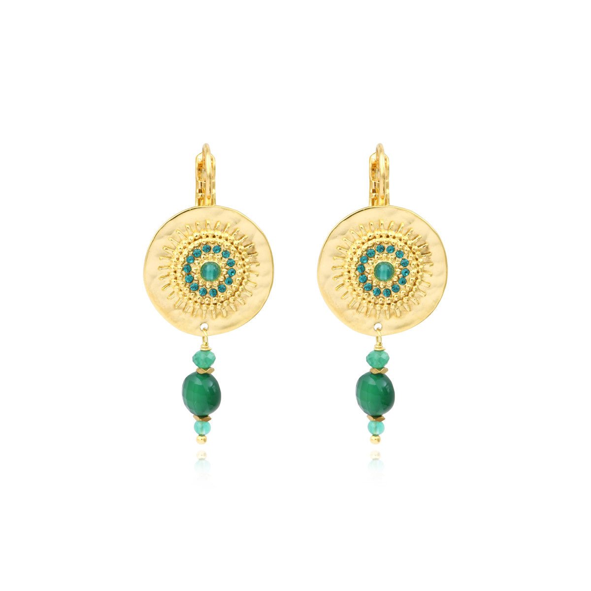 Fine sleeper earrings in fine gold SATELLITE PARIS