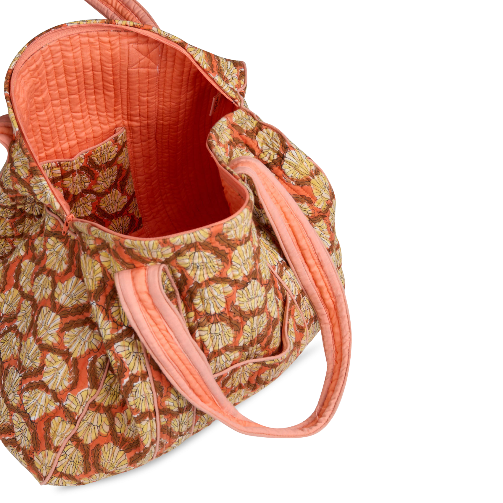 Sac imprimé en coton matelassé APACHES COLLECTIONS Rouge