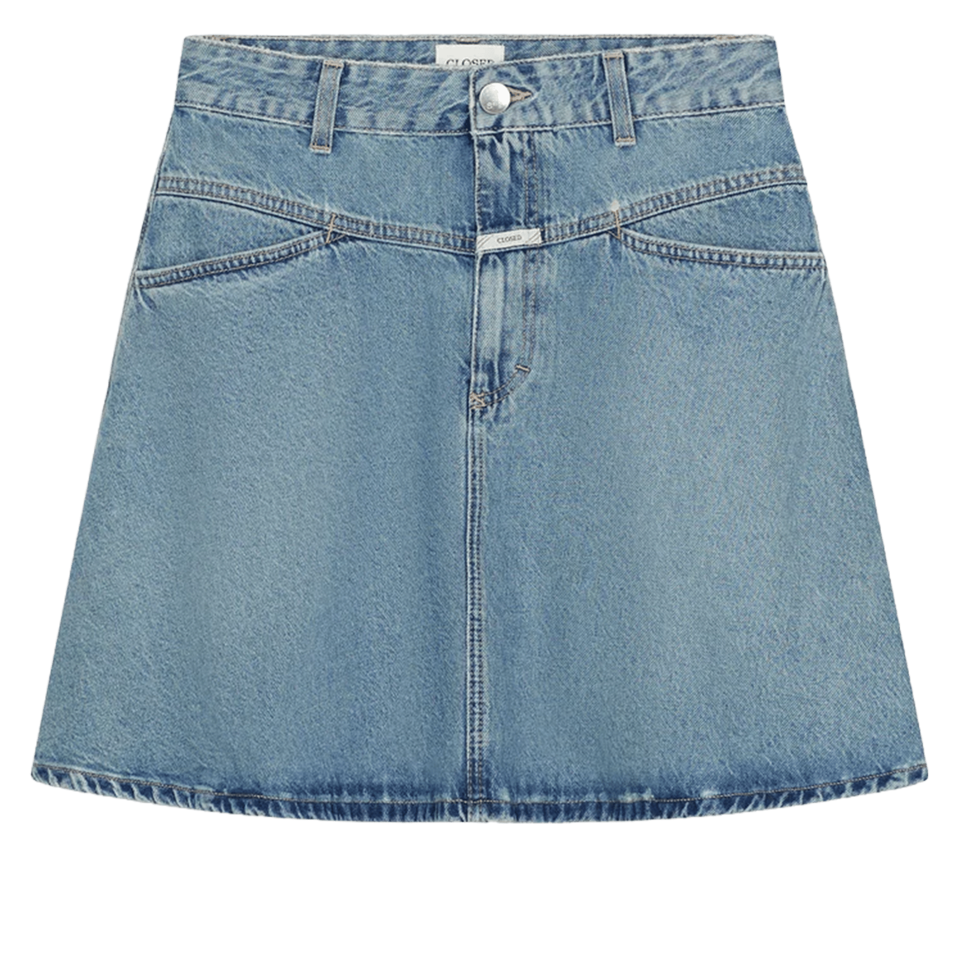 Short skirt made of cotton and recycled cotton CLOSED Blue