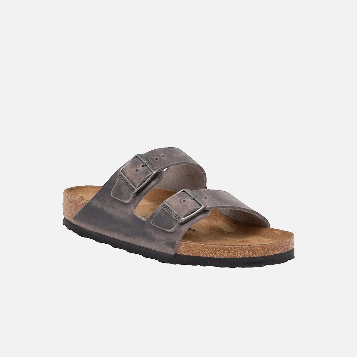 Sandales plates BIRKENSTOCK Gris