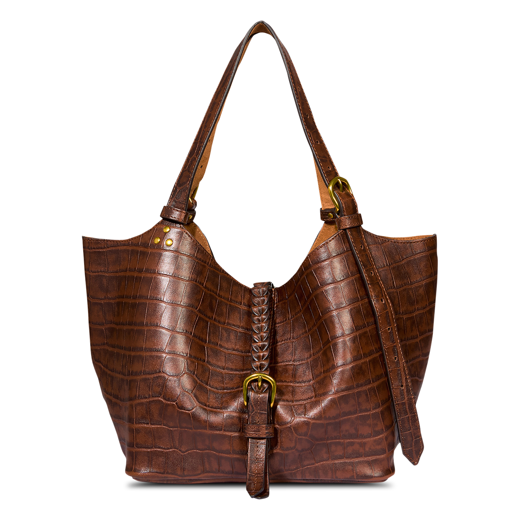 Shopper aus Leder JEROME DREYFUSS Braun