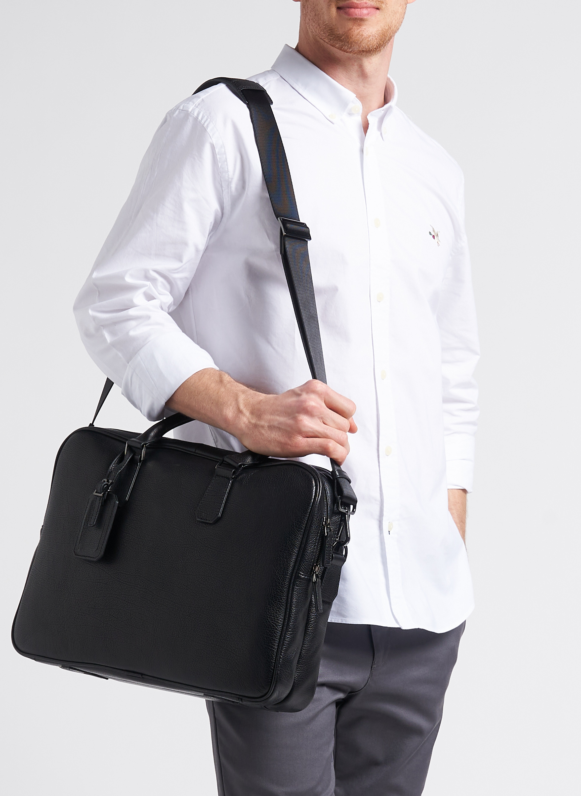 Leather document holder SAISON 1865 Black