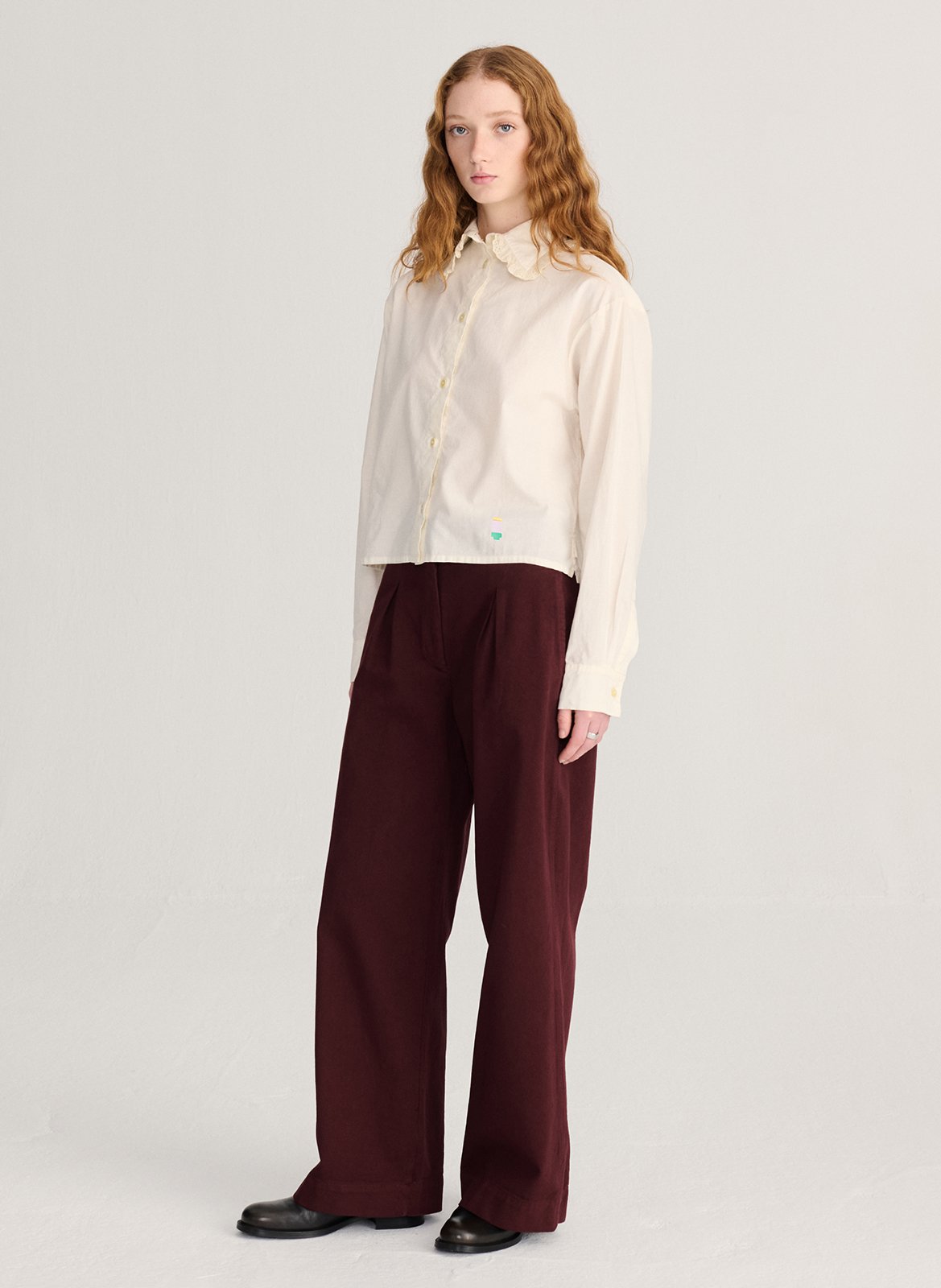 Bio-Baumwoll-Crop-Top. BOBO CHOSES Weiss