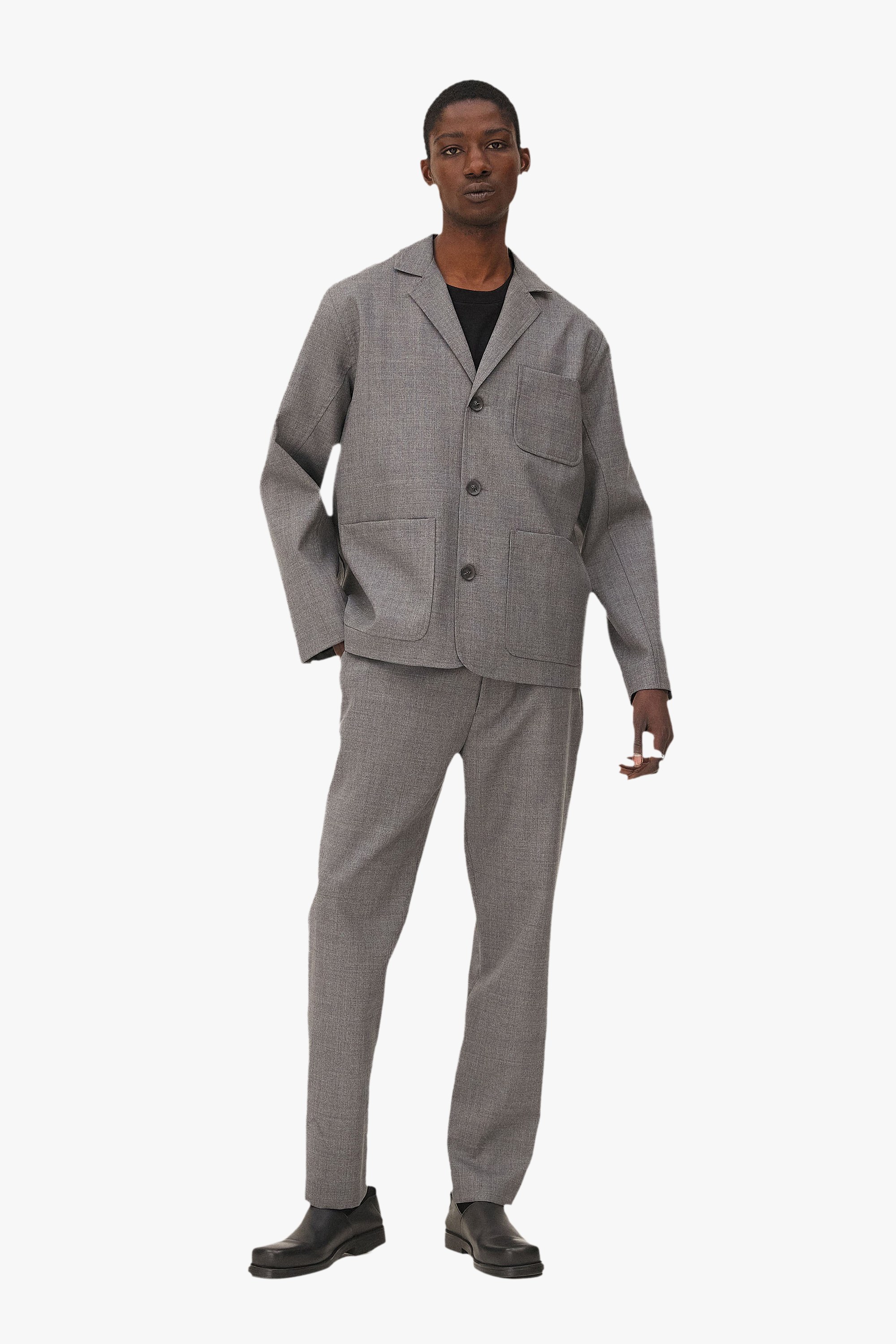 Tapered trousers Noyoco Grey