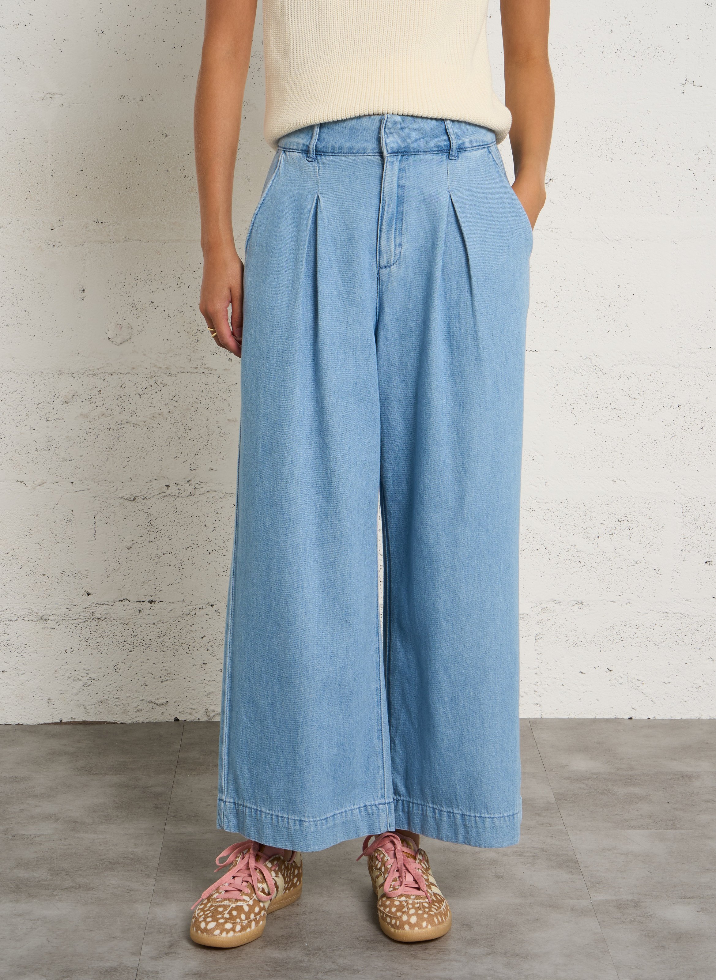 Flared cotton jeans MAISON 123 Blue