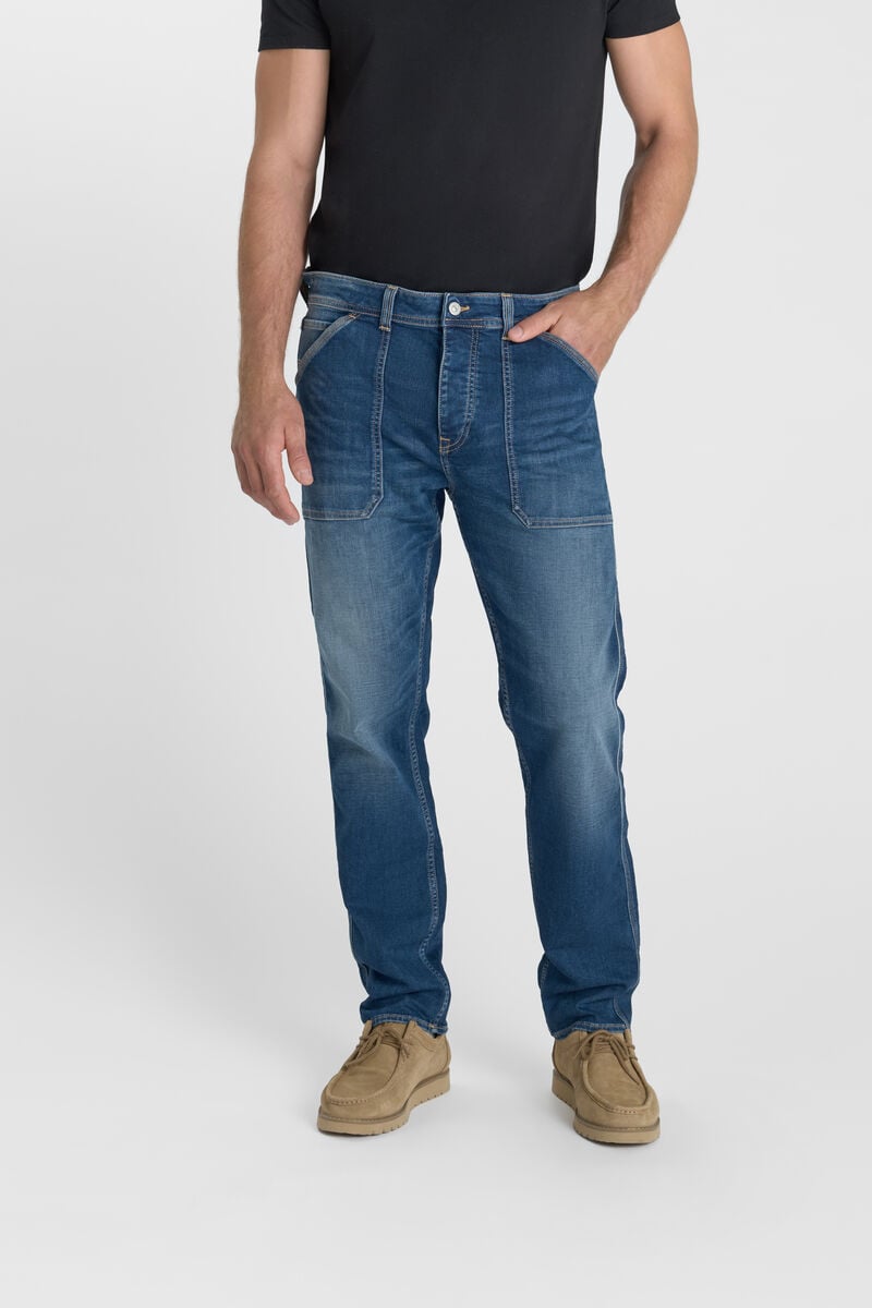 Loose jeans, wide, length 34 LE TEMPS DES CERISES Blue