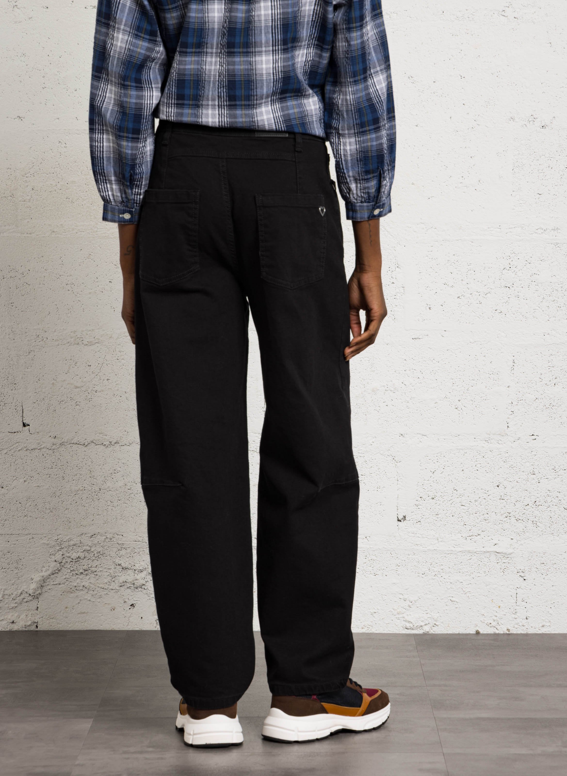 Jeansrock aus Baumwollmischung PLEASE Schwarz