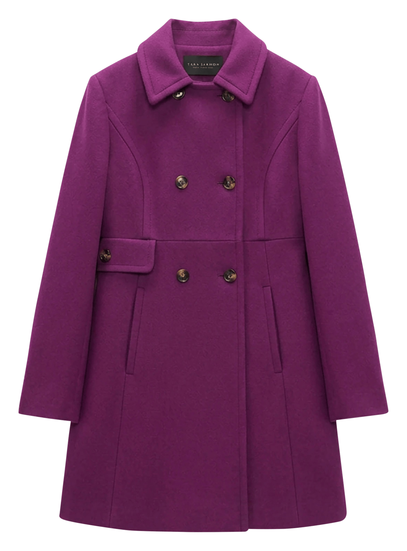 Manteau col classique en laine mélangée TARA JARMON