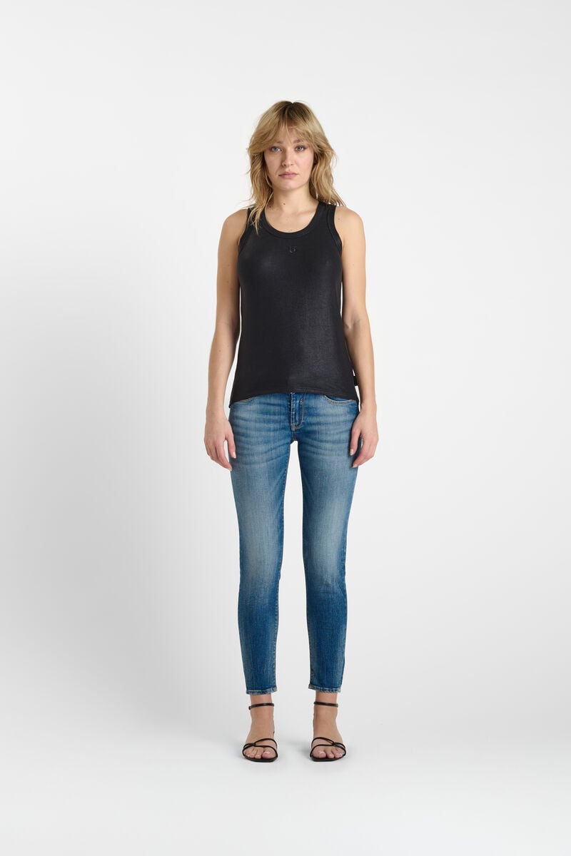 Round-neck tank top LE TEMPS DES CERISES Black