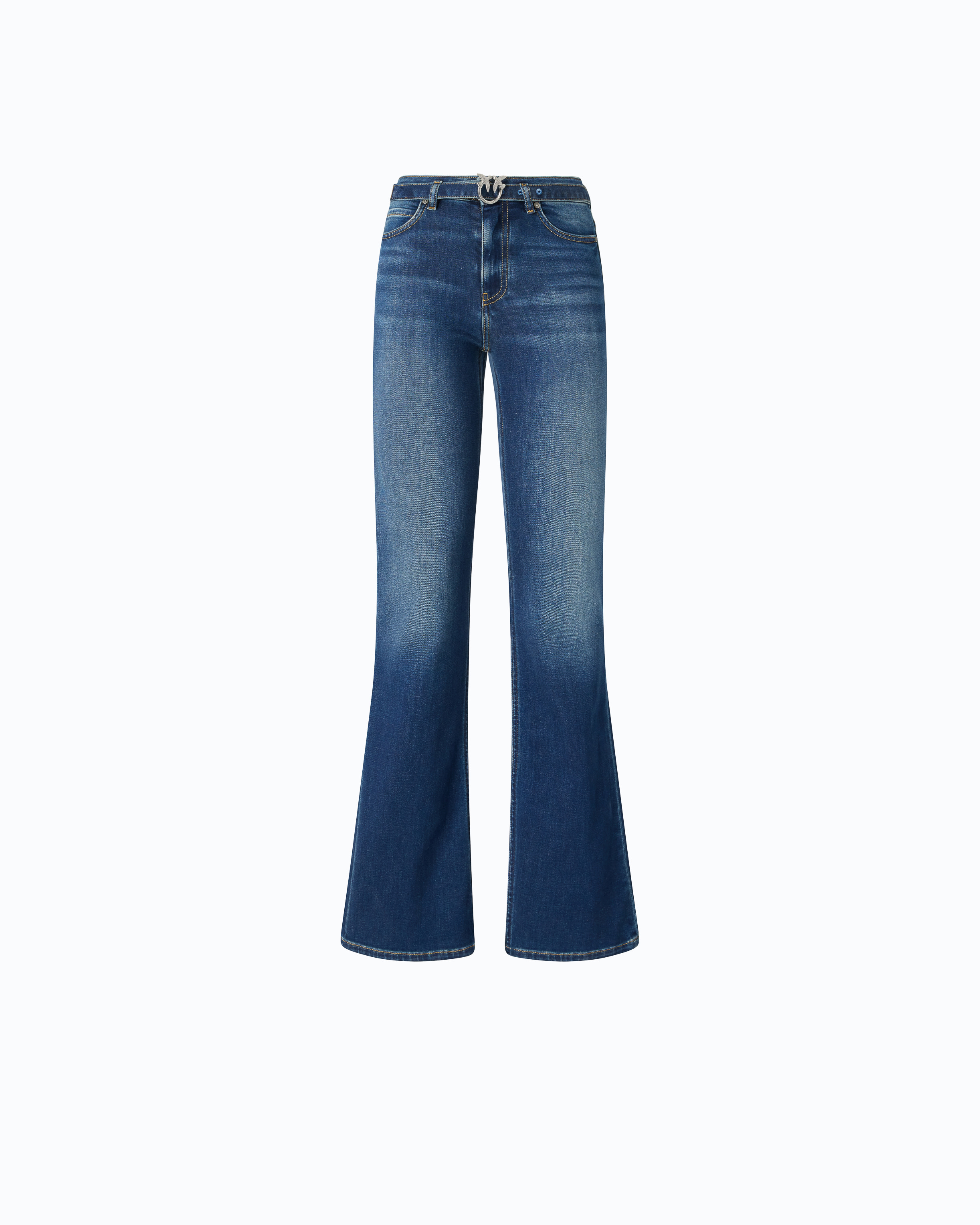 Jean flare ceinturé PINKO Bleu