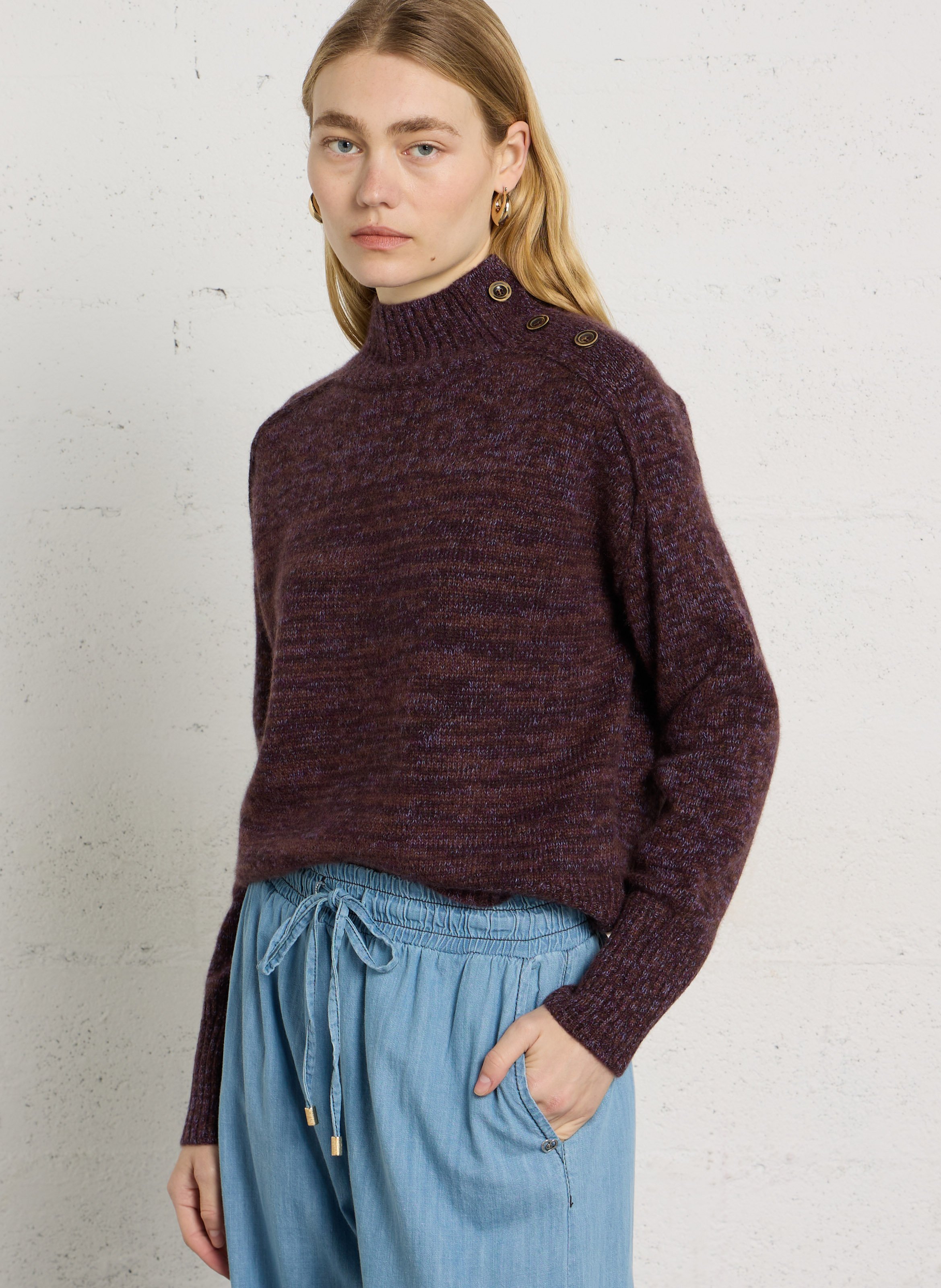 Pull à manches longues en cachemire MAISON 123