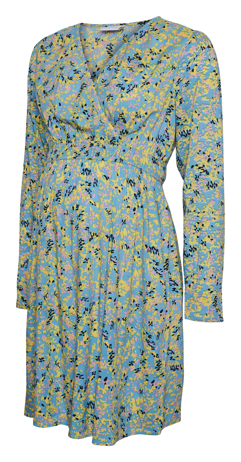 Maternity wrap dress MAMALICIOUS Blue