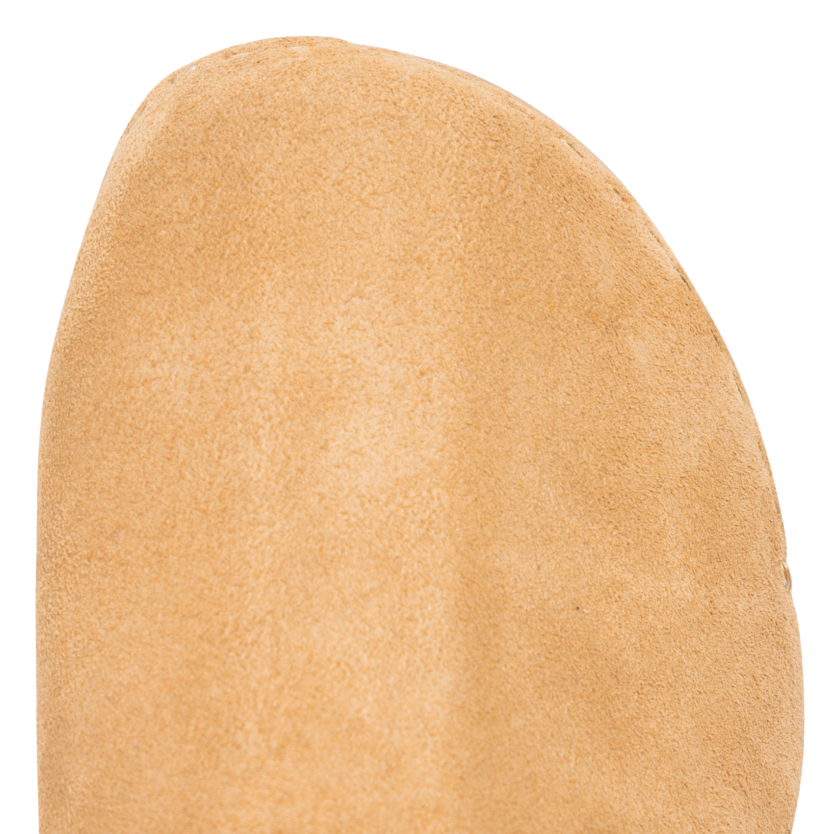 Sabots à talon en cuir velours BOSABO Beige