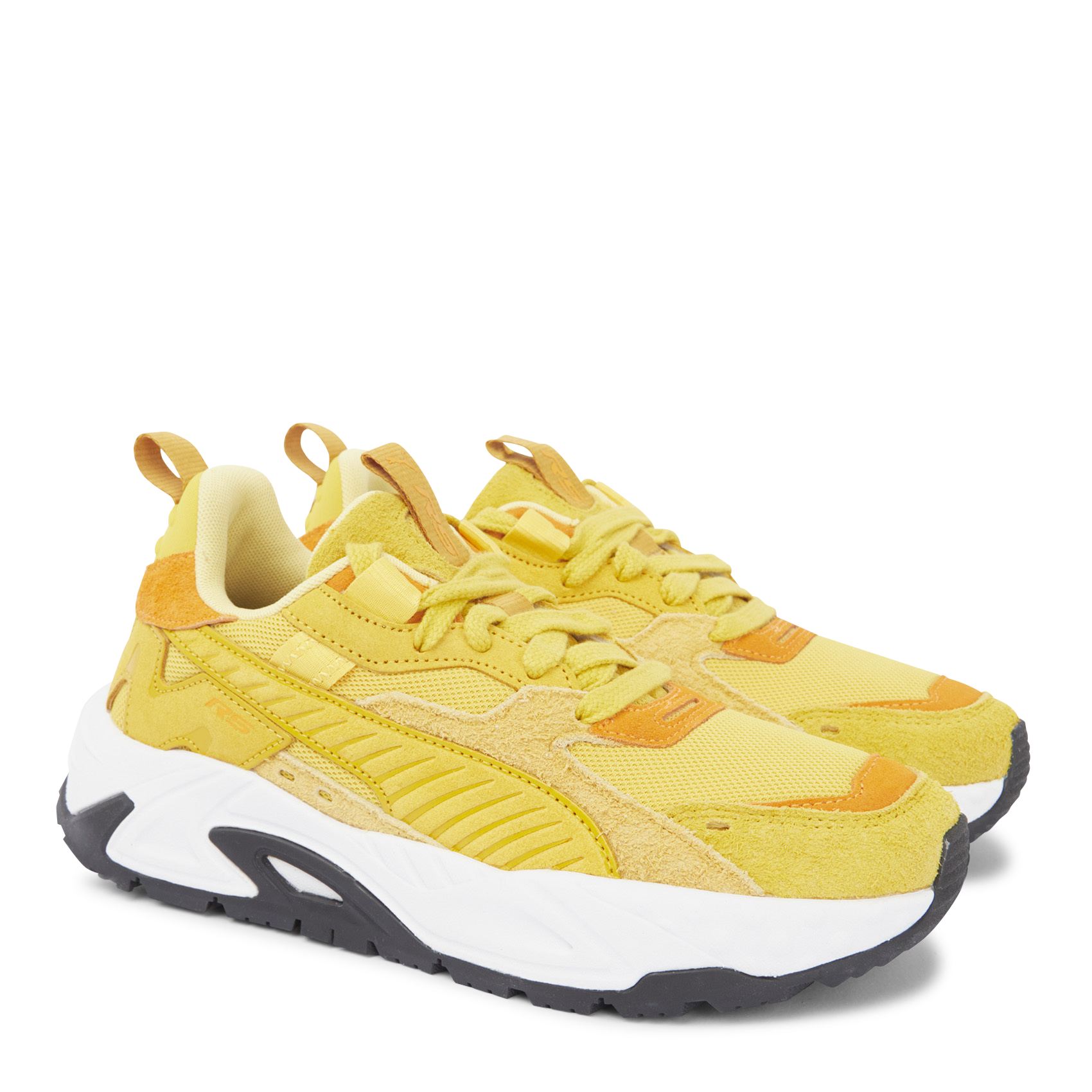 Niedrige Sneaker aus Leder-Mix PUMA Braun