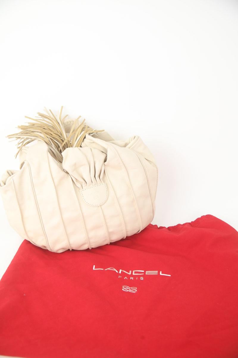 Sac lancel best sale beige cuir