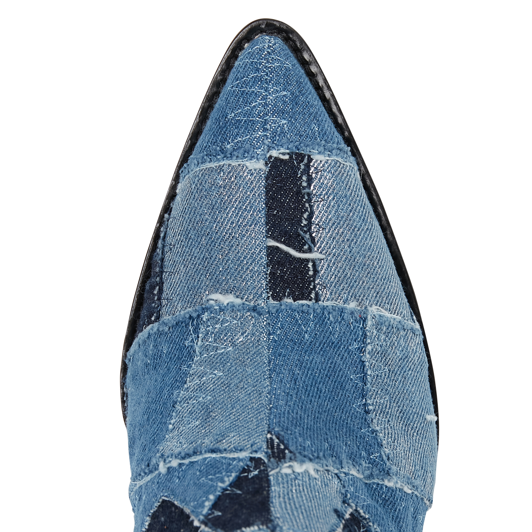 Mules patchwork à talons IRO Jean brut