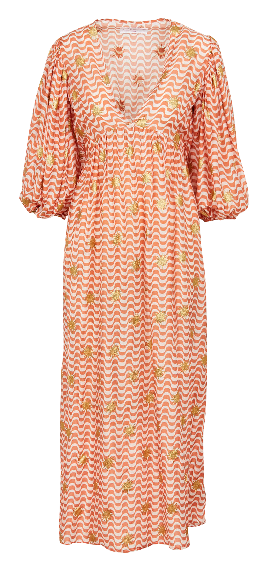 Robe longue col V imprimée  SUNDRESS Multicolore