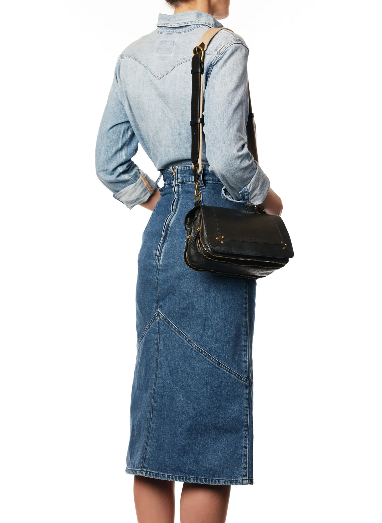 Schultergurt aus Baumwollmischung JEROME DREYFUSS Schwarz