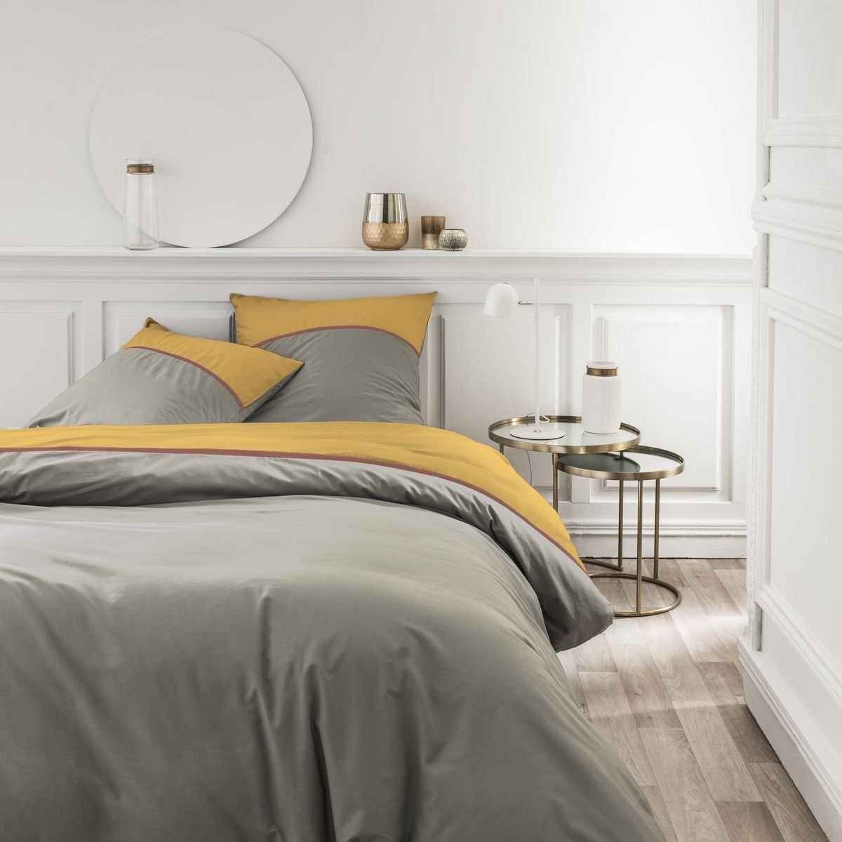 Cotton bedding set TODAY LINGE DE MAISON Yellow