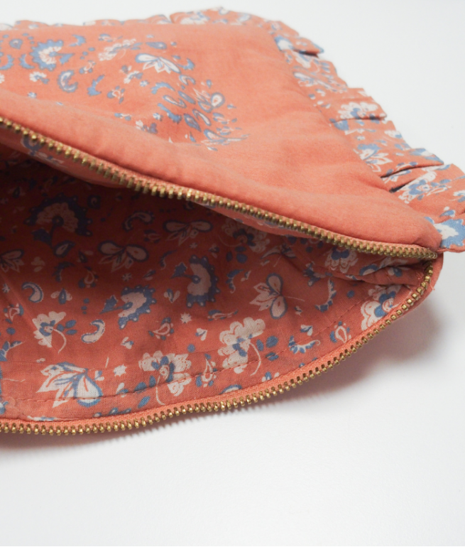 Ruffled clutch BINDI ATELIER Pink