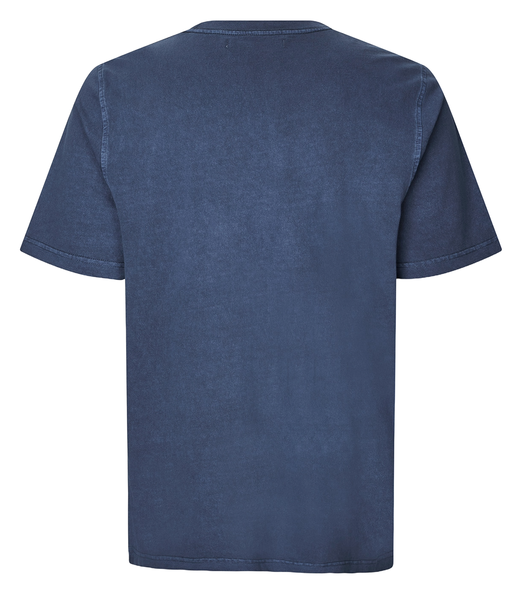 Tee-shirt droit en coton bio mélangé SAMSOE SAMSOE Bleu