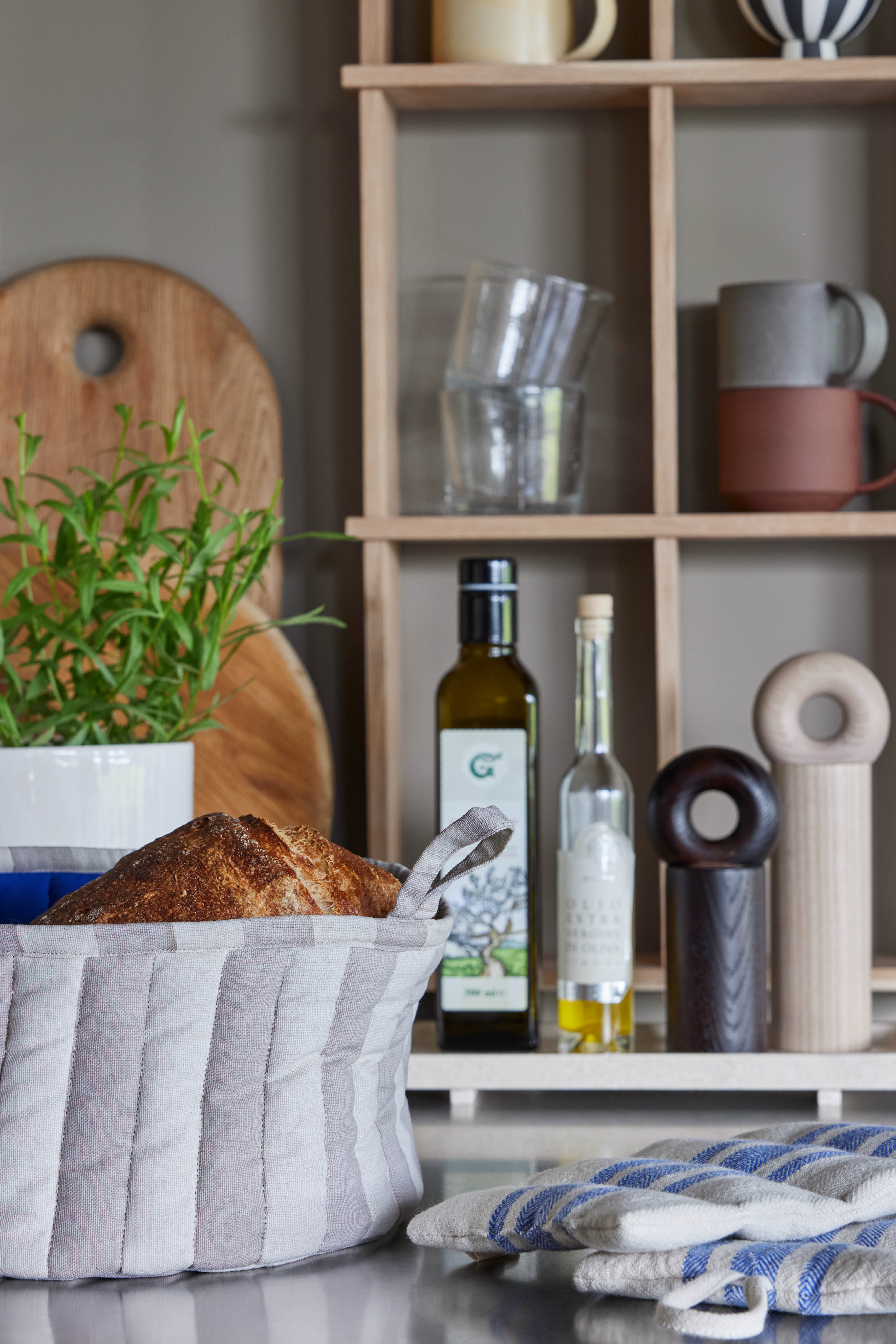 Cotton bread basket OYOY LIVING DESIGN Beige