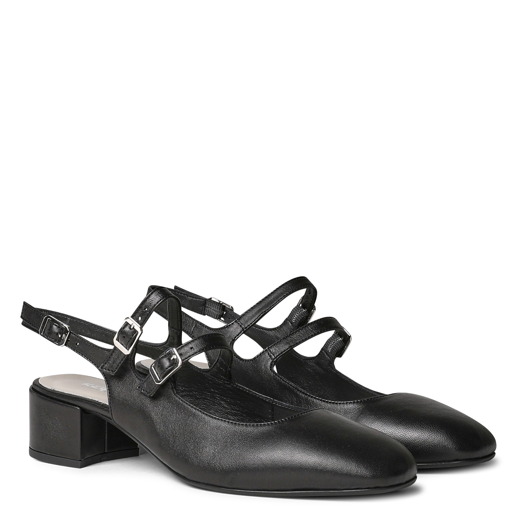 Mary jane in pelle Nero Reqins Donna Place des Tendances