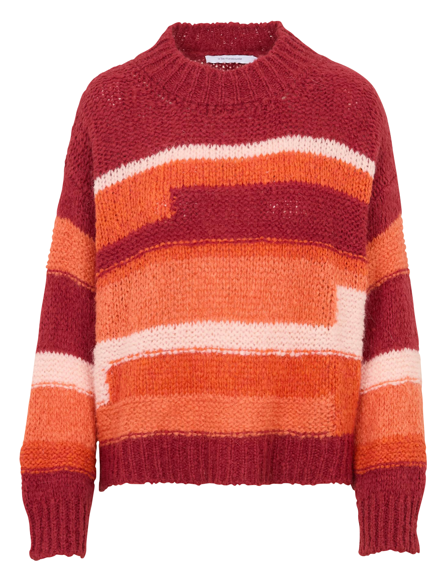Gestreifter Pullover LA FEE MARABOUTEE Rot