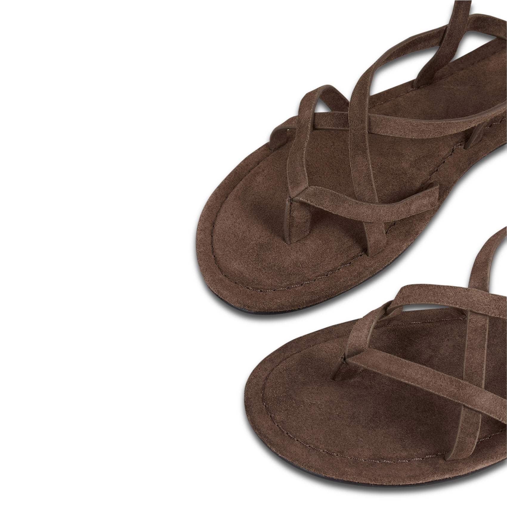 Open-toe leather lace-up sandals BA&SH Bruin