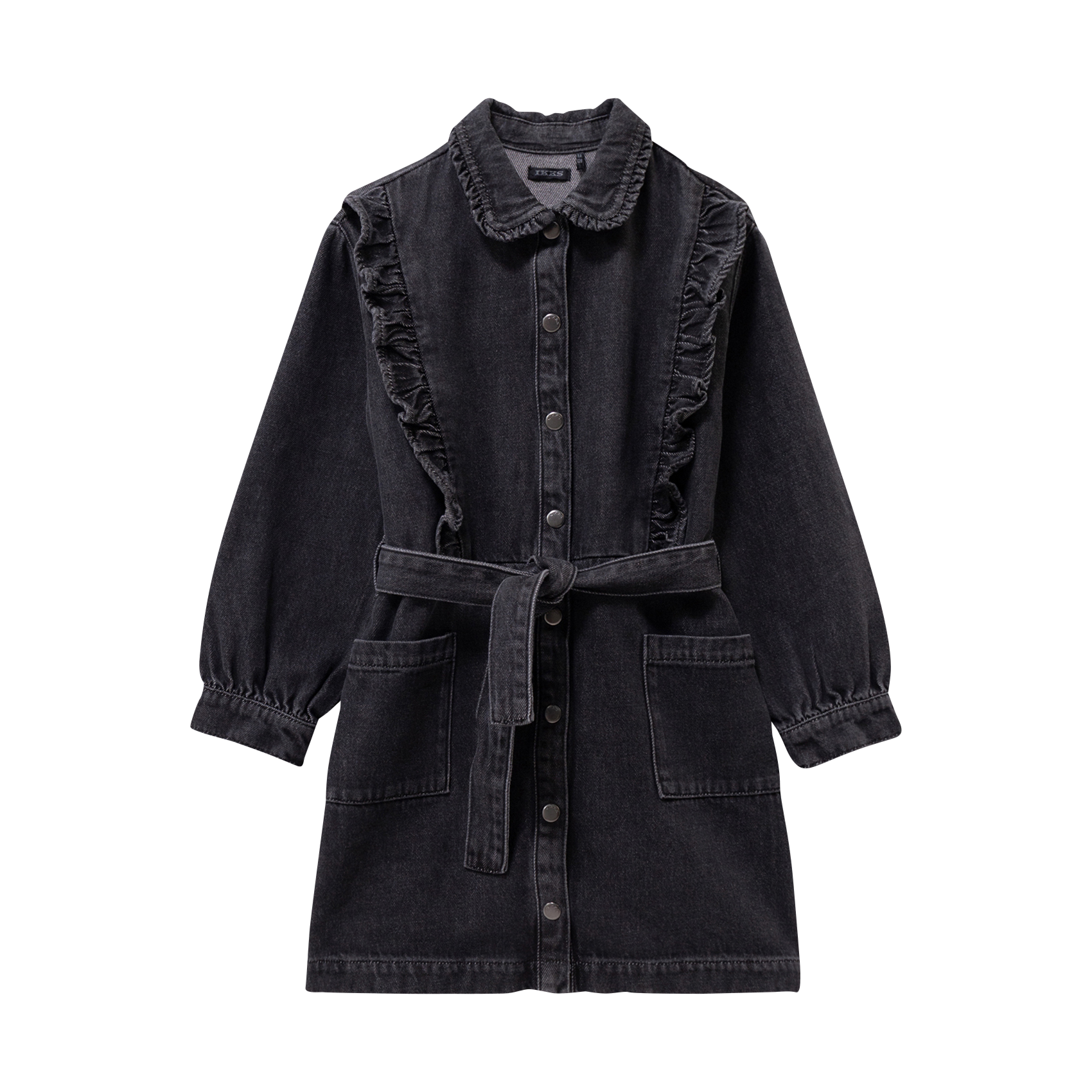 - Schmale Träger zum Binden - Ringerrücken - Weiter Schnitt - Raffung - 100 % Baumwolle - Gefüttert - Rückenhöhe: 94 cm. IKKS JUNIOR Grau