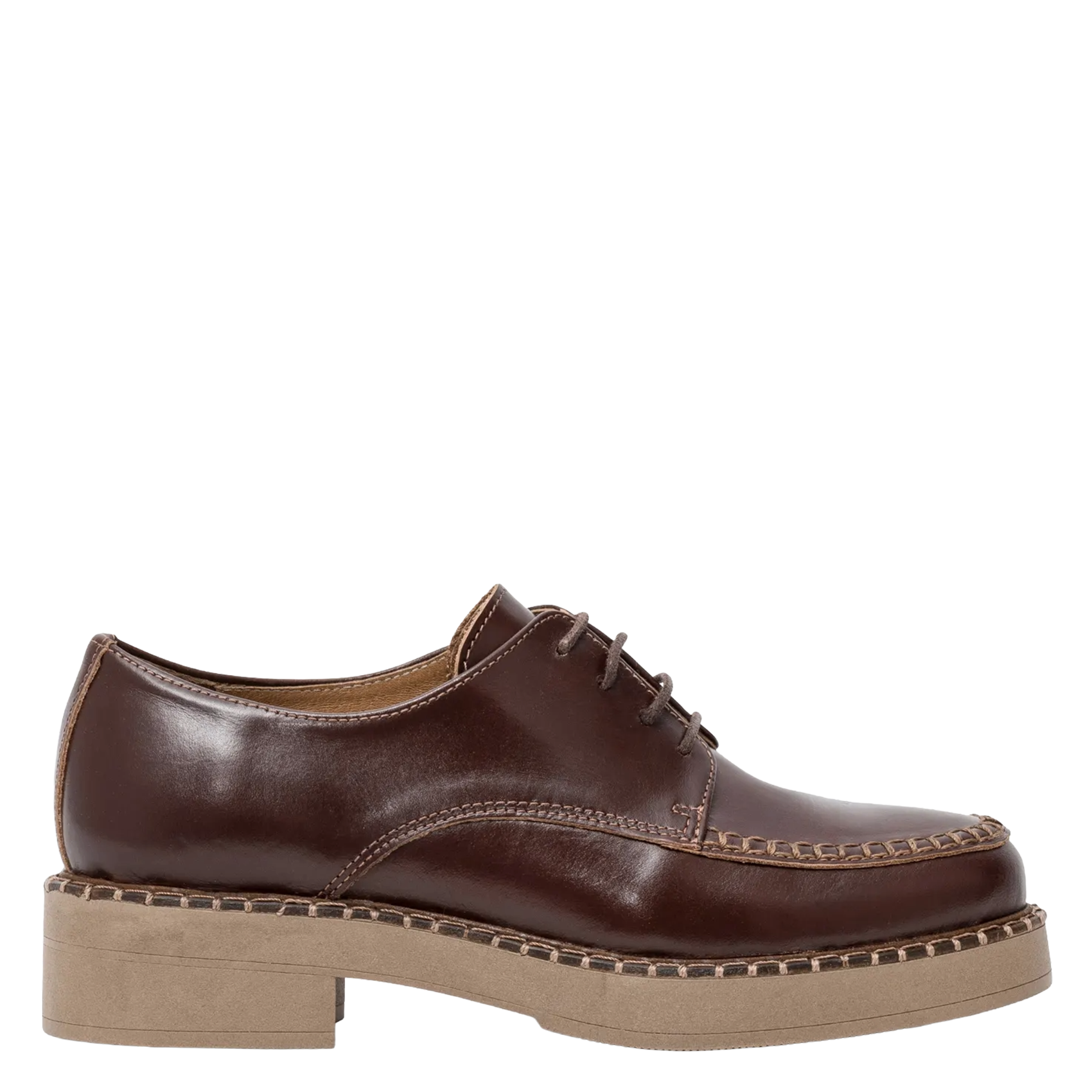 Derbies en cuir BOCAGE Marron