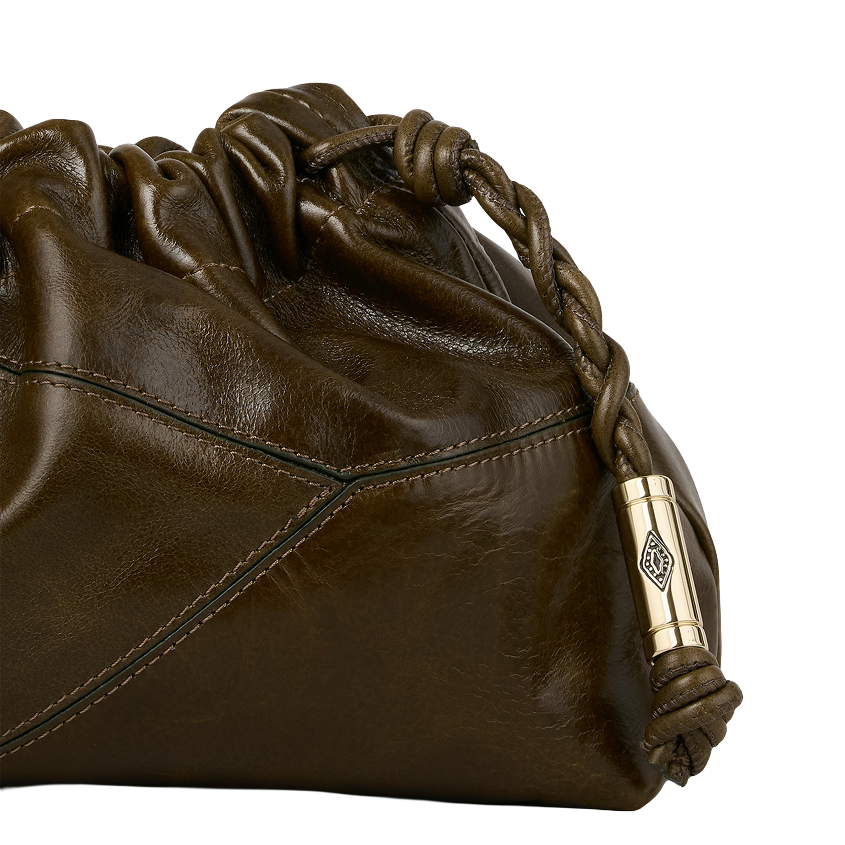 Sac à bandoulière en cuir BA&SH Kaki