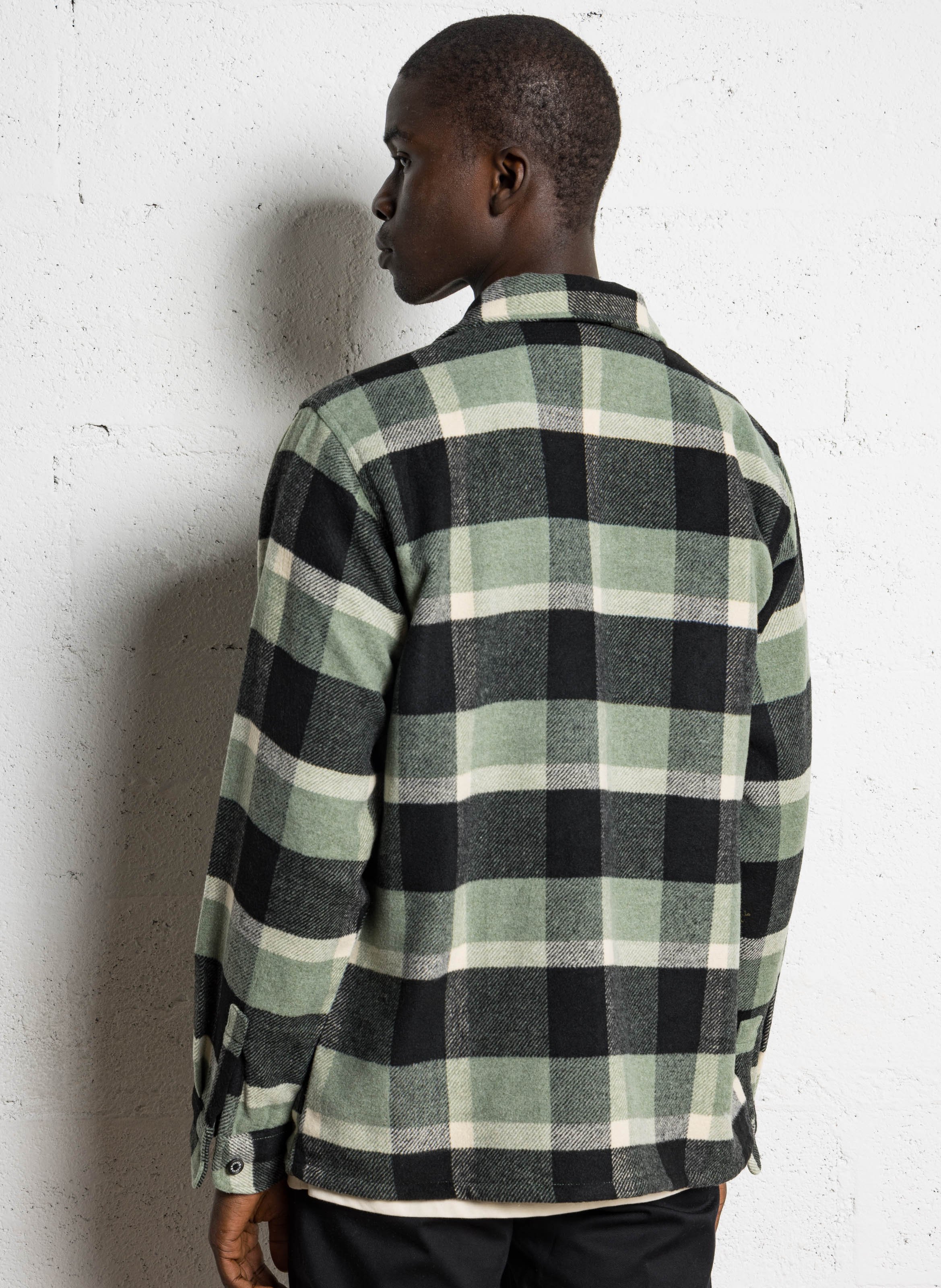 Recht overshirt met klassieke kraag DICKIES Groen