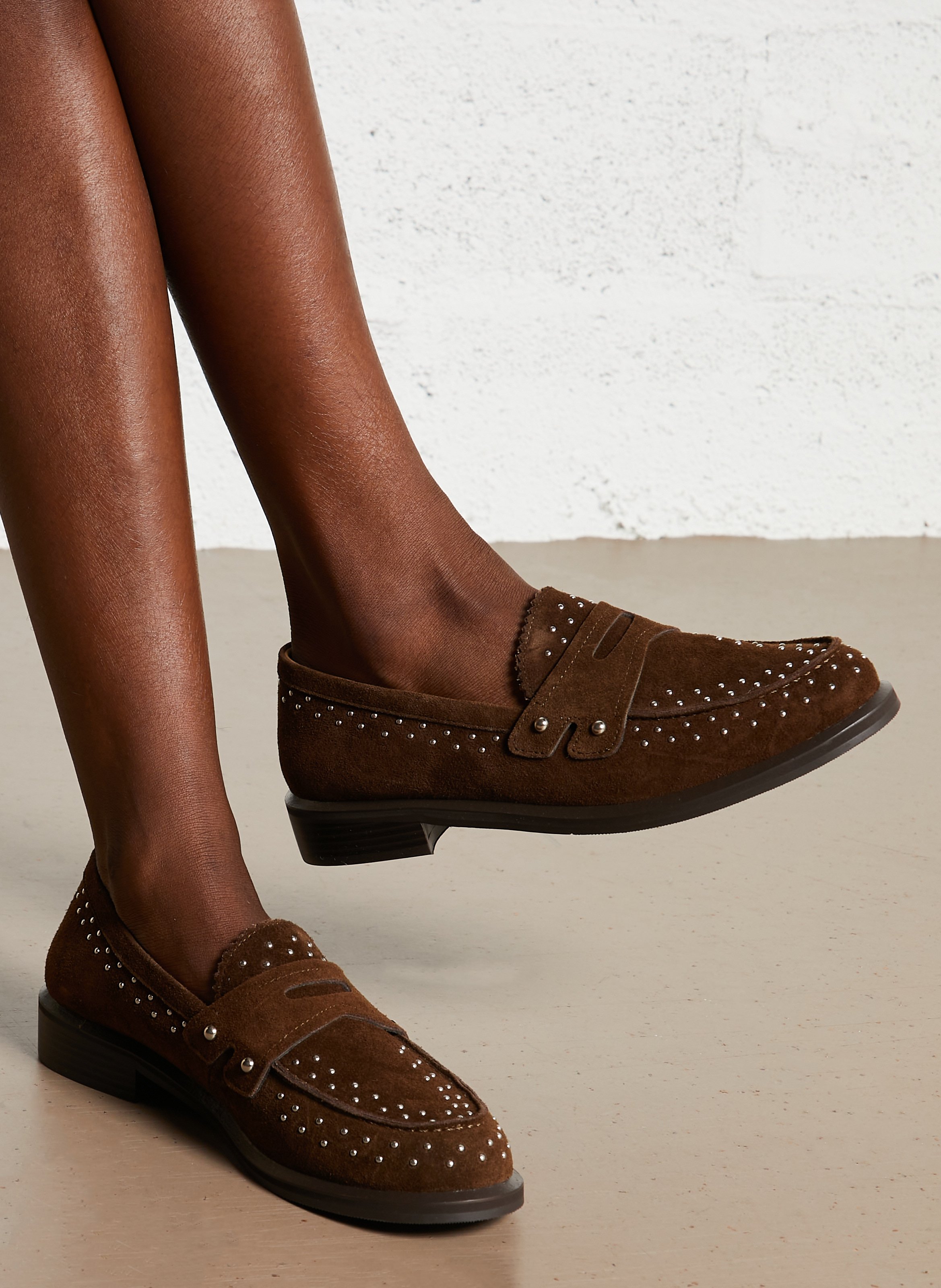 Suède mocassin TORAL Bruin