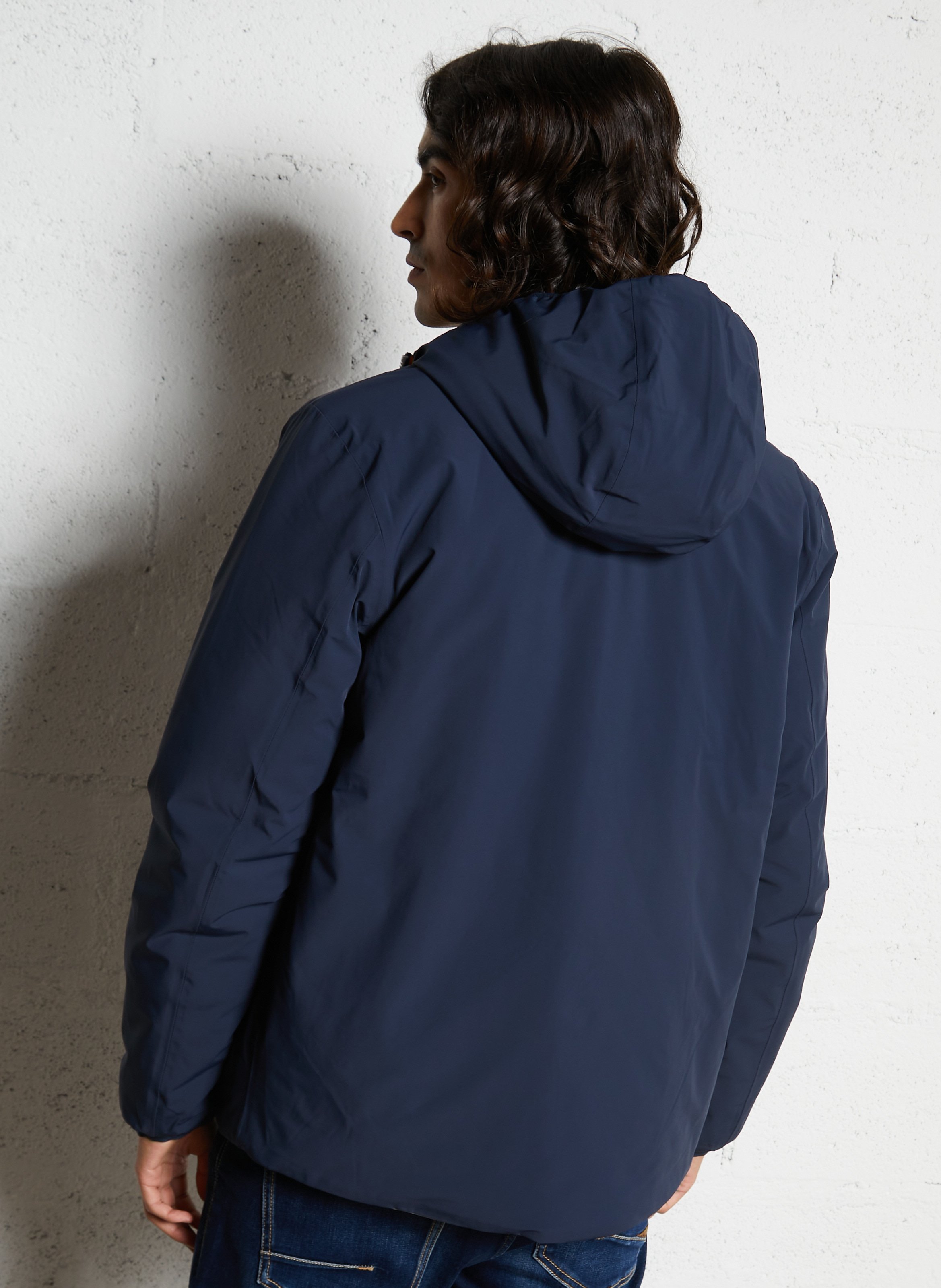 Coupe-vent droit col montant K-WAY Bleu