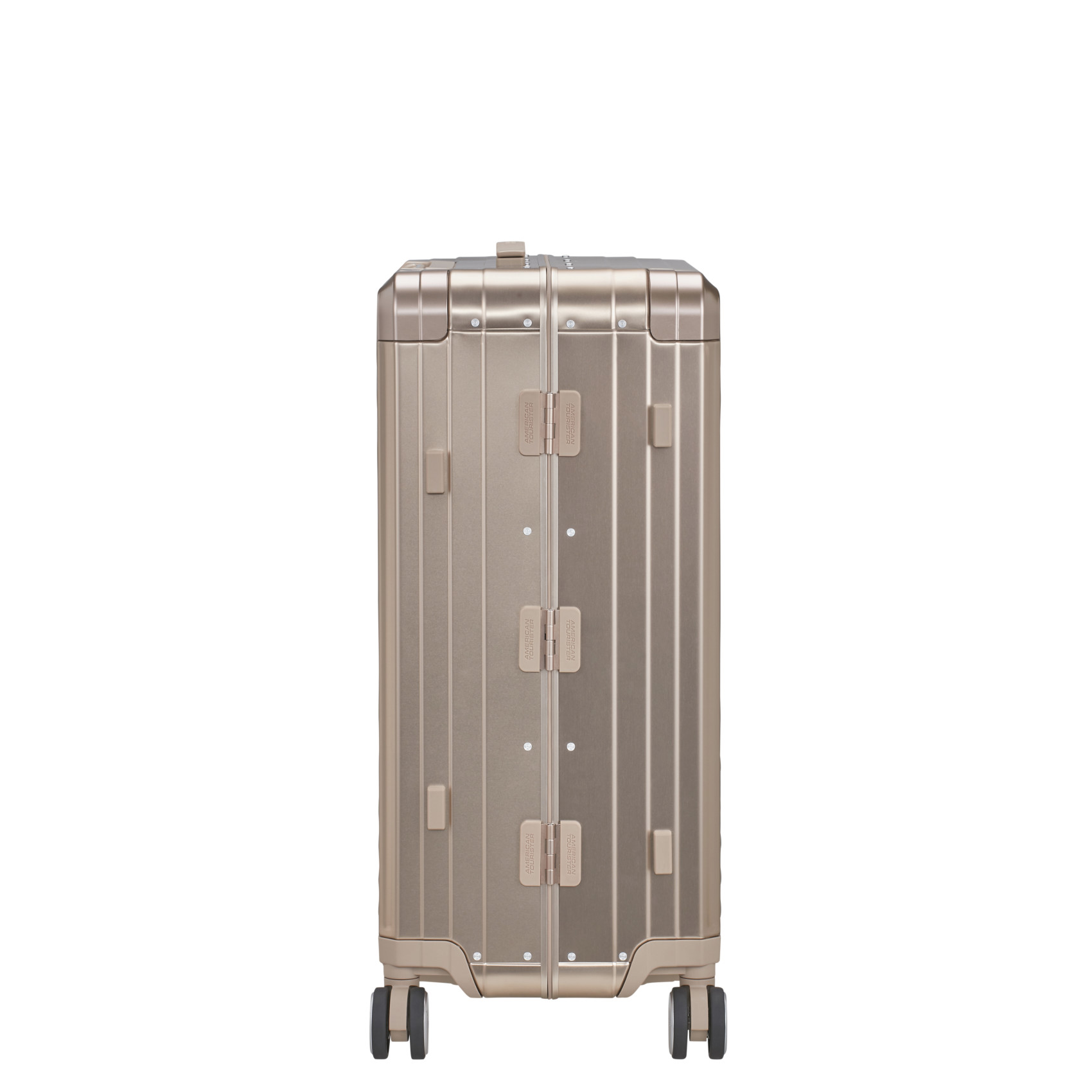 Aluminum suitcase with 4 wheels size M AMERICAN TOURISTER Golden